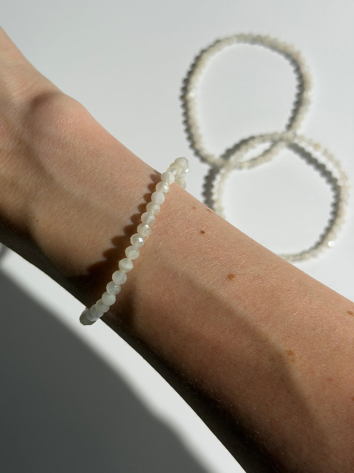 Mondstein Armband facettiert