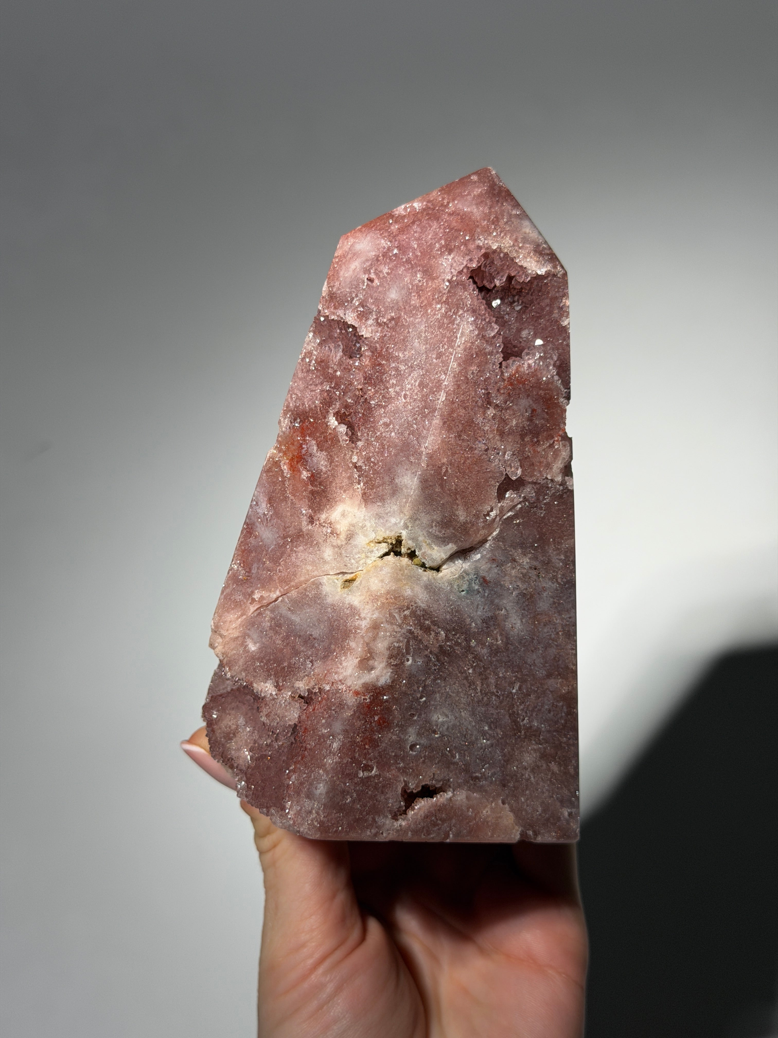 Raspberry Pink Amethyst Obelisk / l
