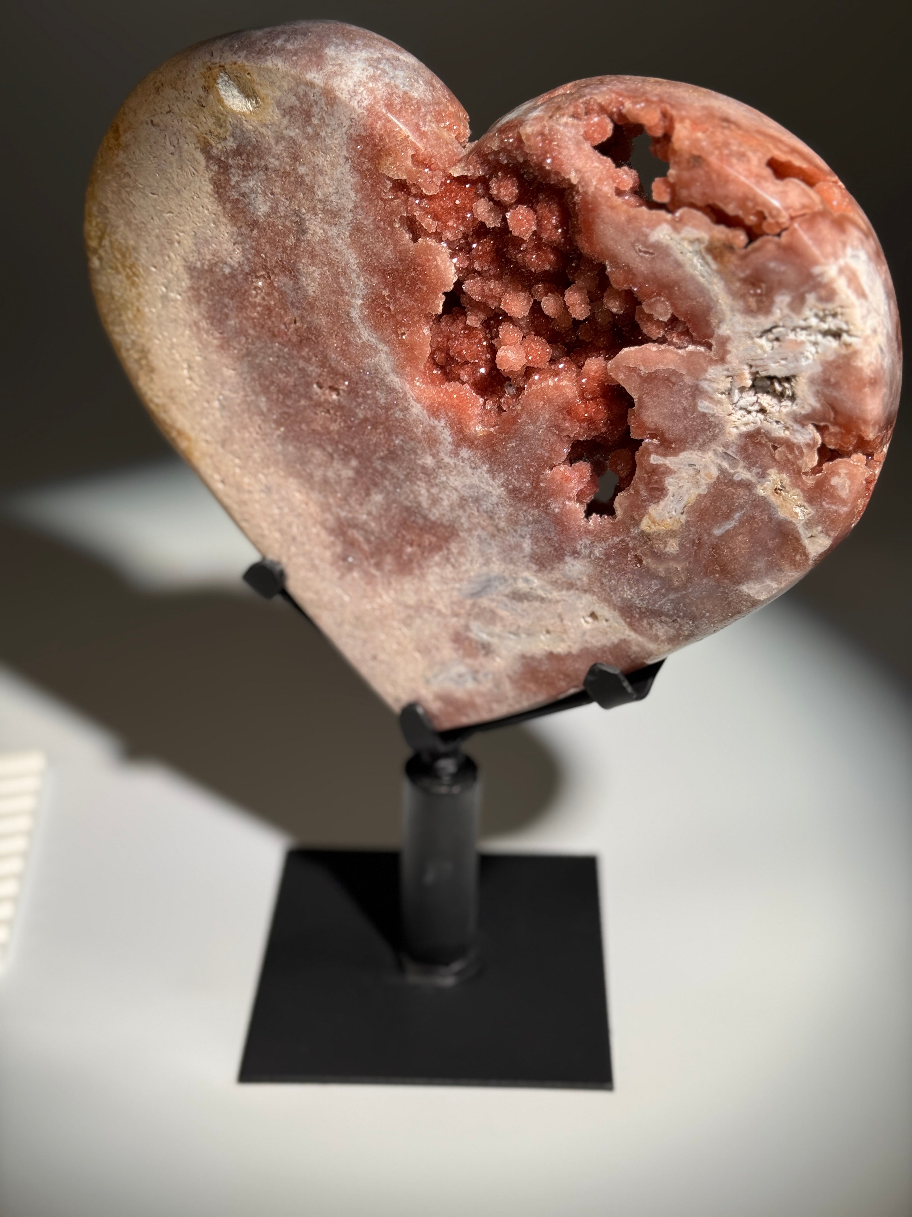 Pink Amethyst Herz XL [High Quality]