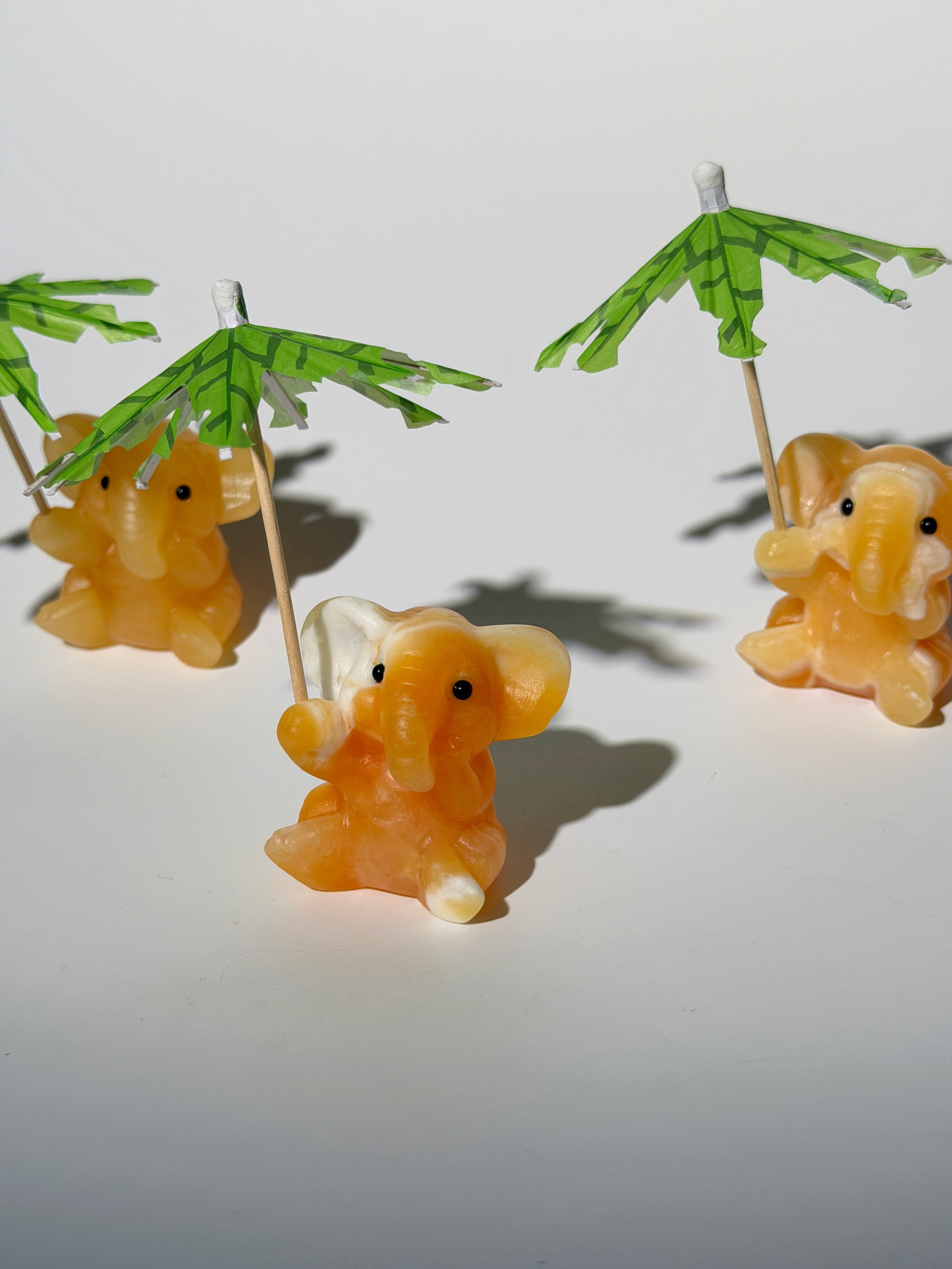 Orangen Calcit Elefant 🍊