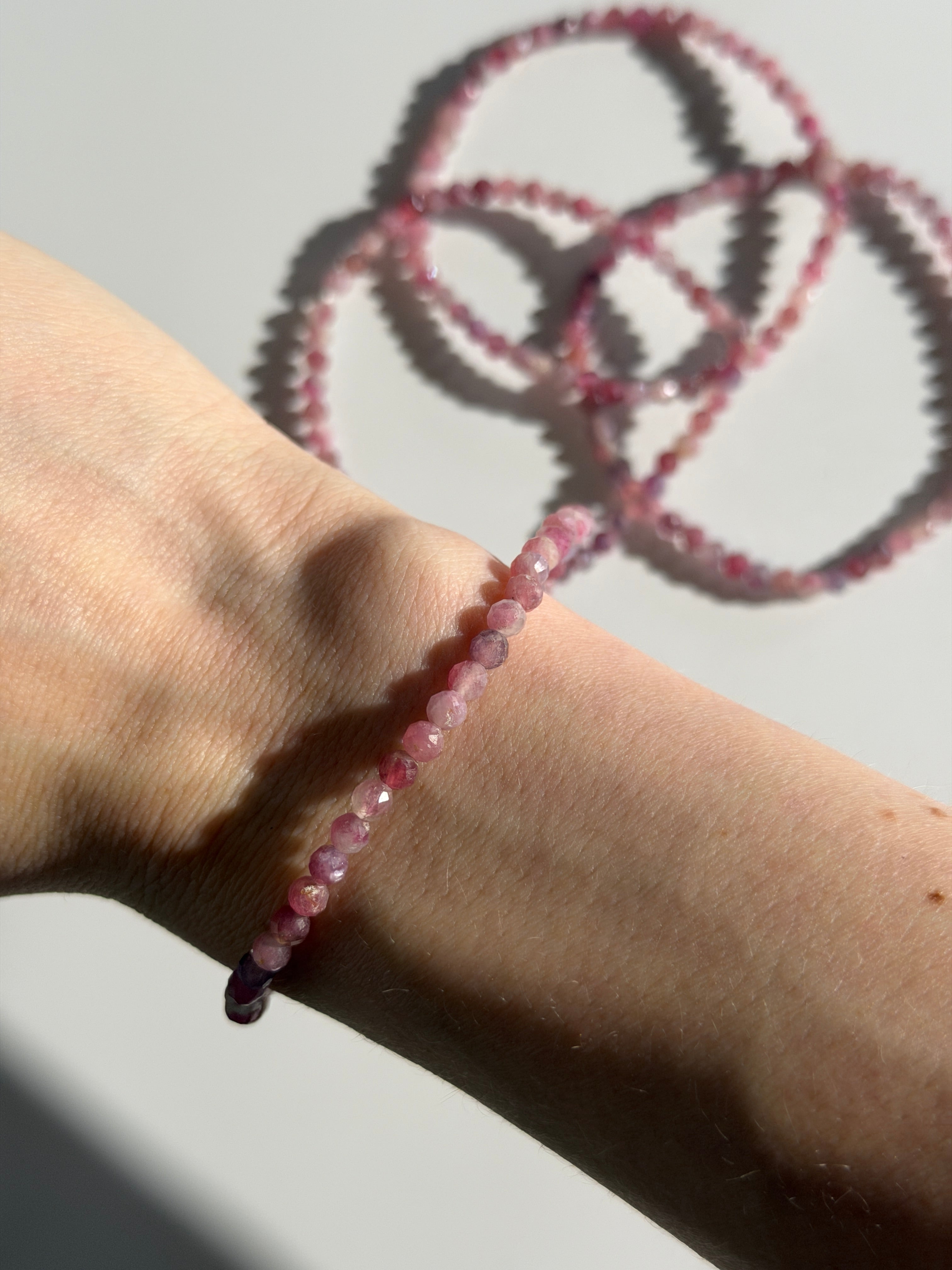 Pink Turmalin Armband facettiert