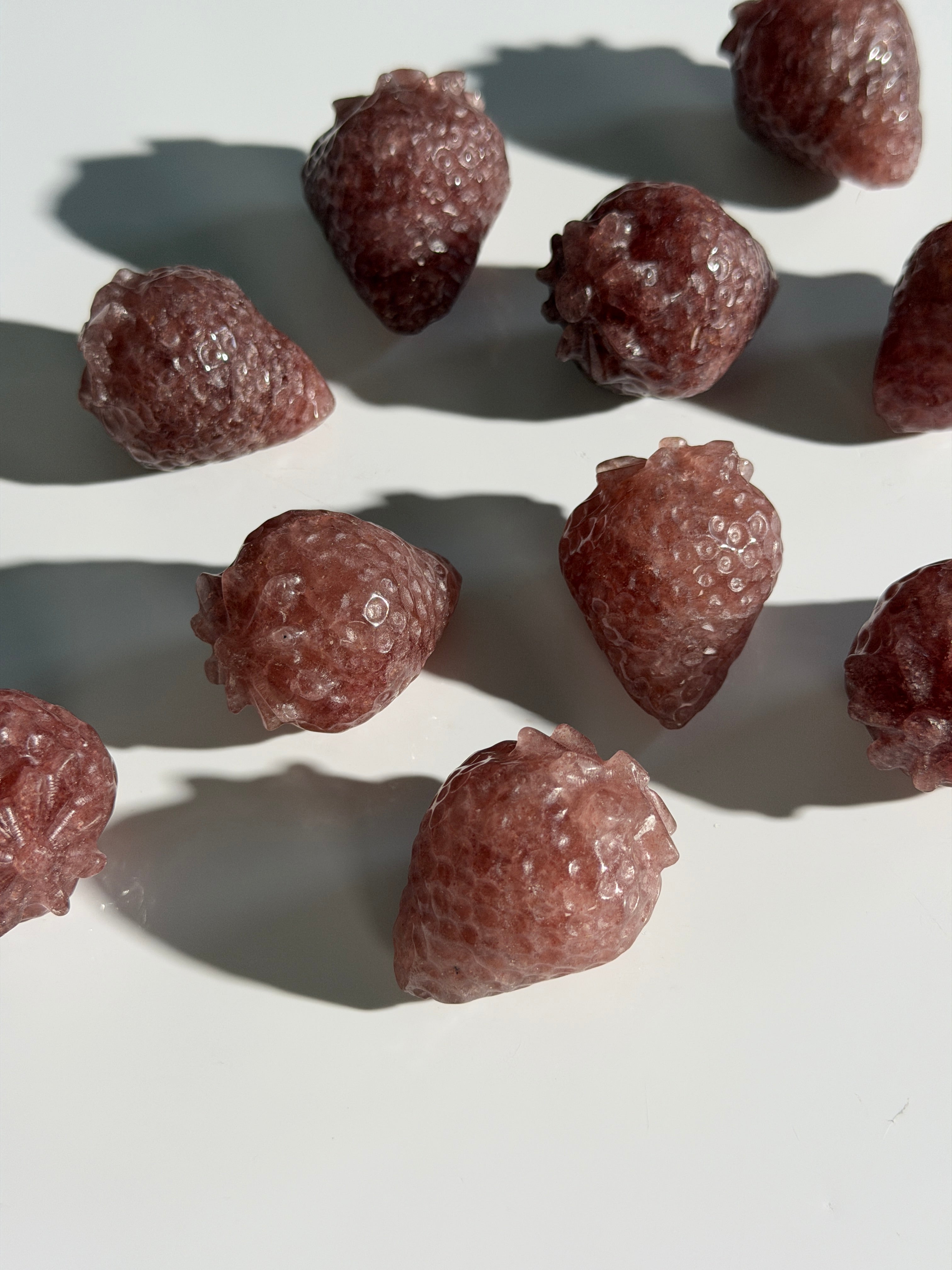 Erdbeerquarz Erdbeere