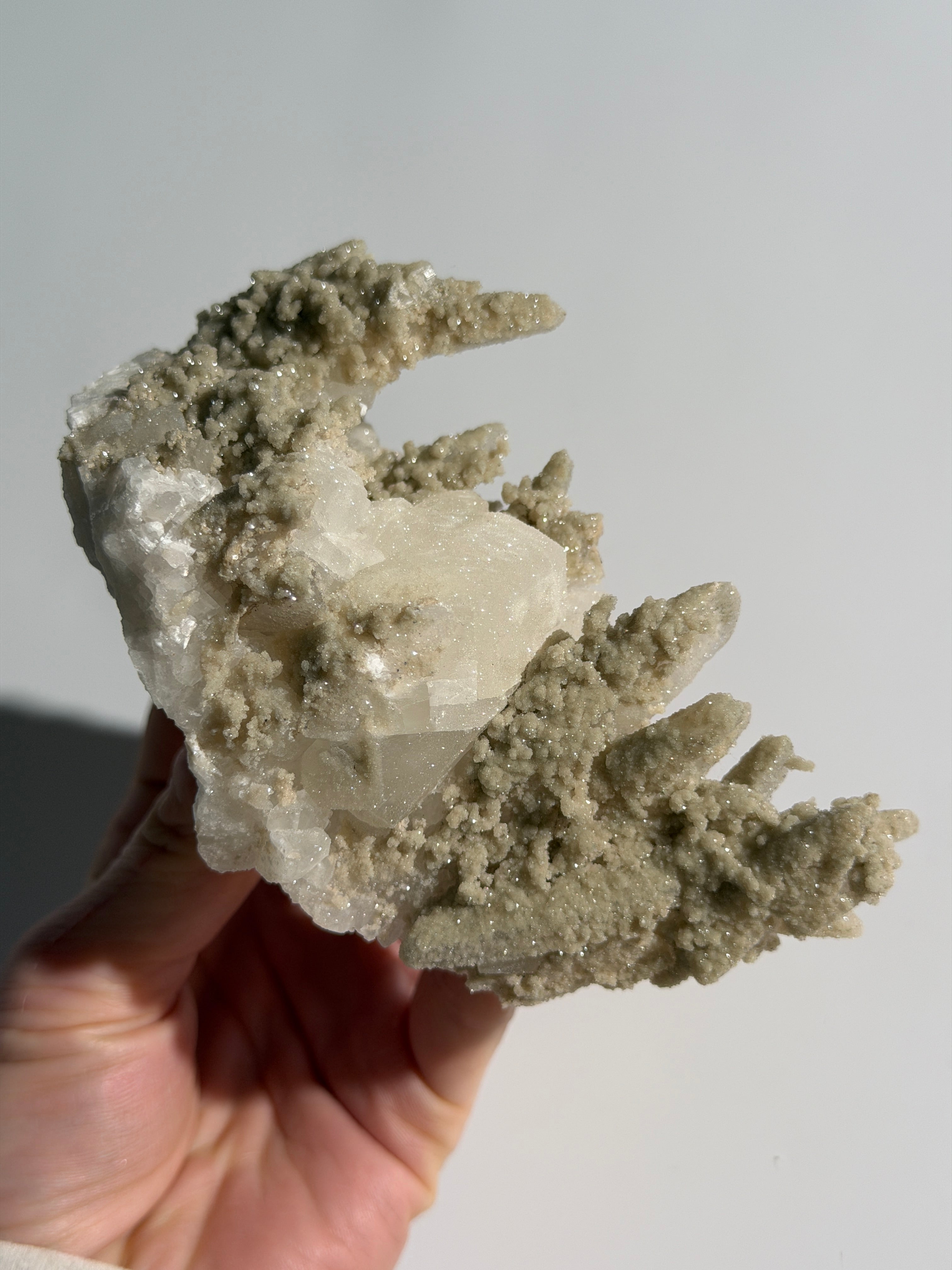 Glitzernder Sugar Calcit | High Quality
