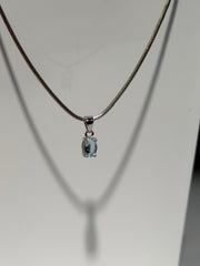 Aquamarin Anhänger | 925 Sterling Silber