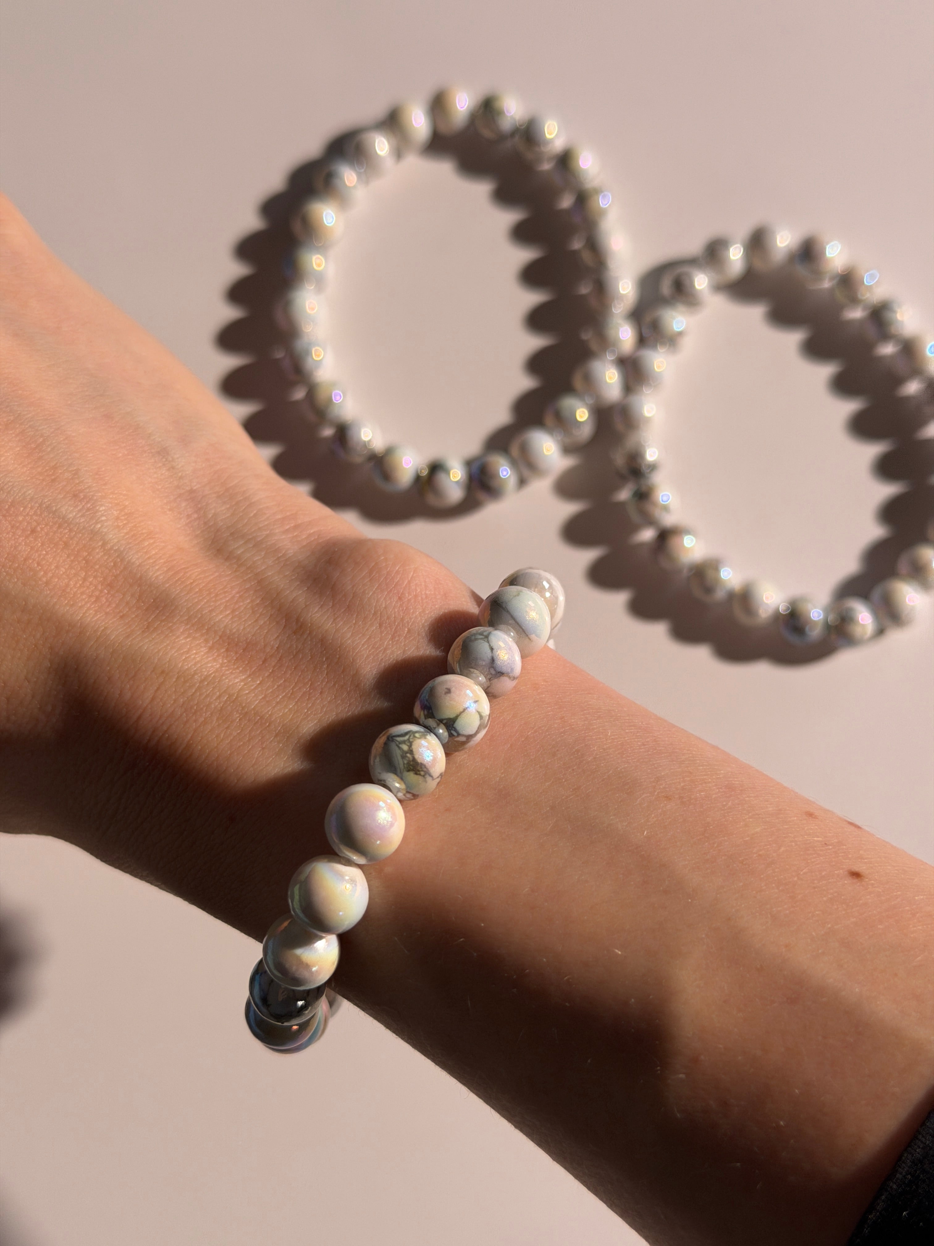 Aura Magnesit Kugelarmband