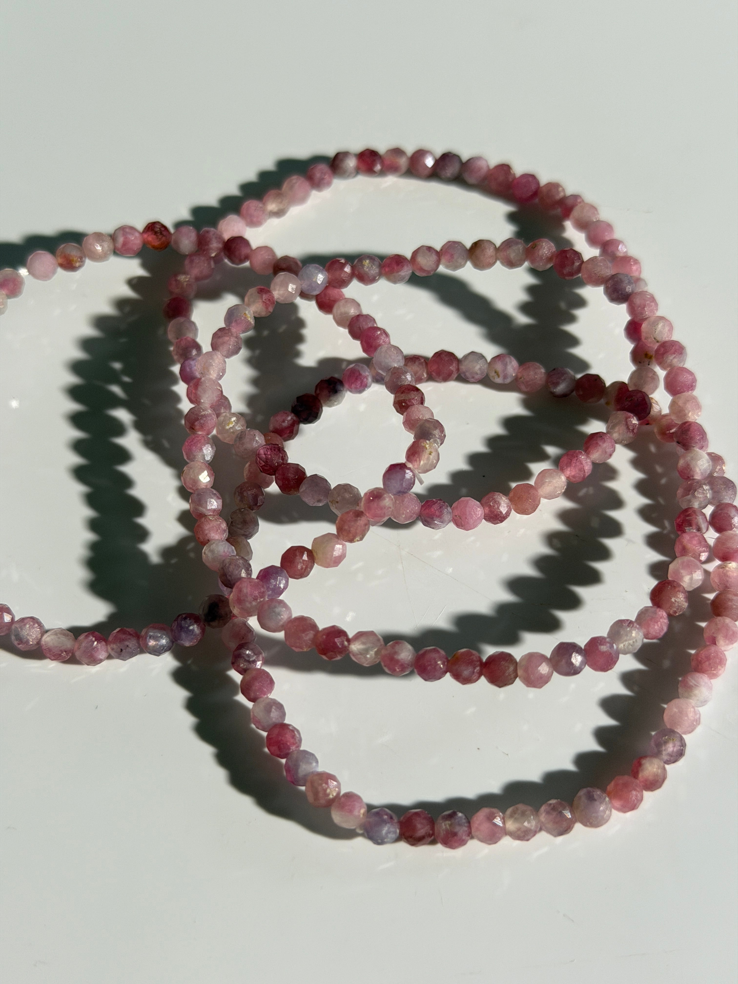 Pink Turmalin Armband facettiert