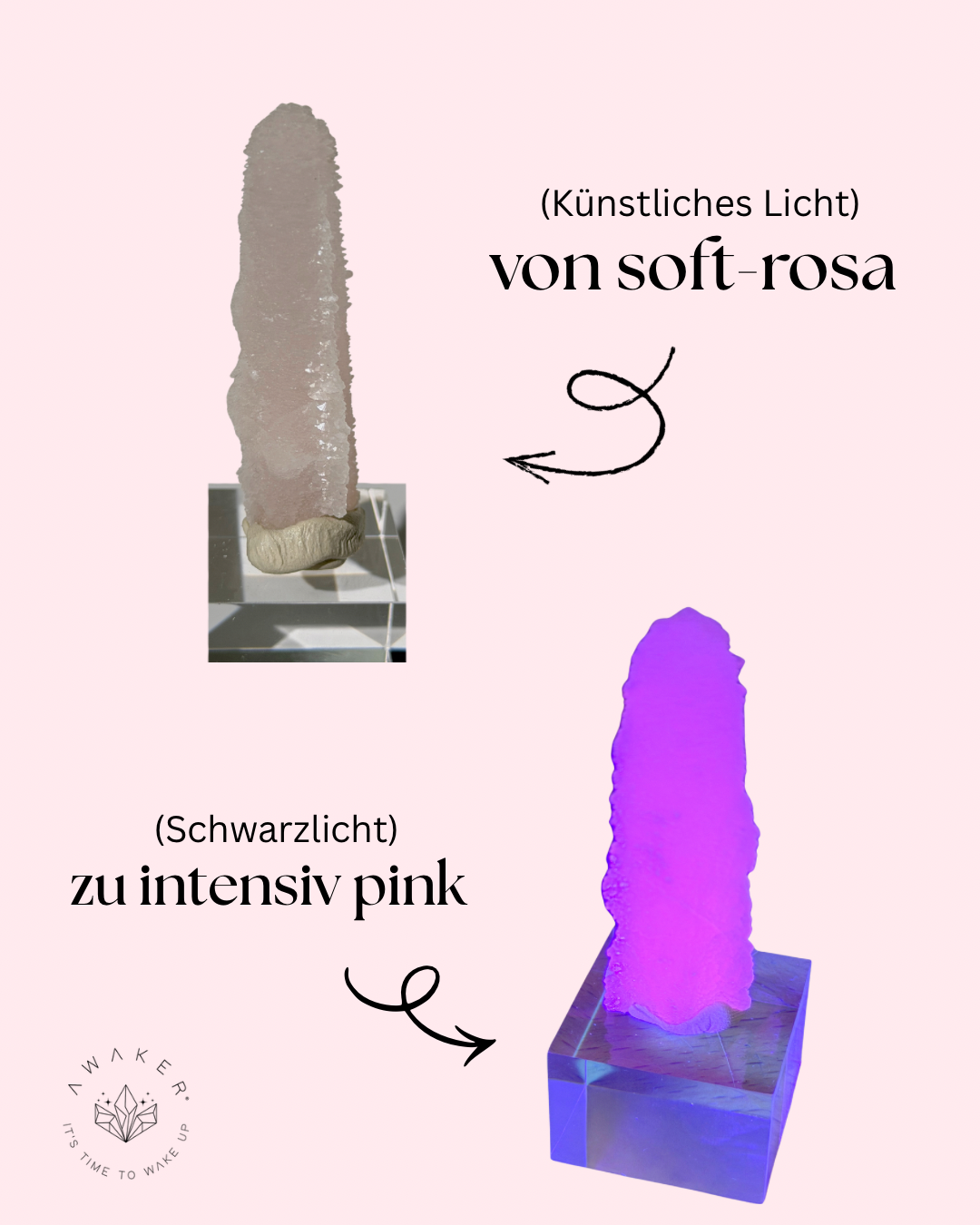 Pink Calcit Specimen | UV-Aktiv