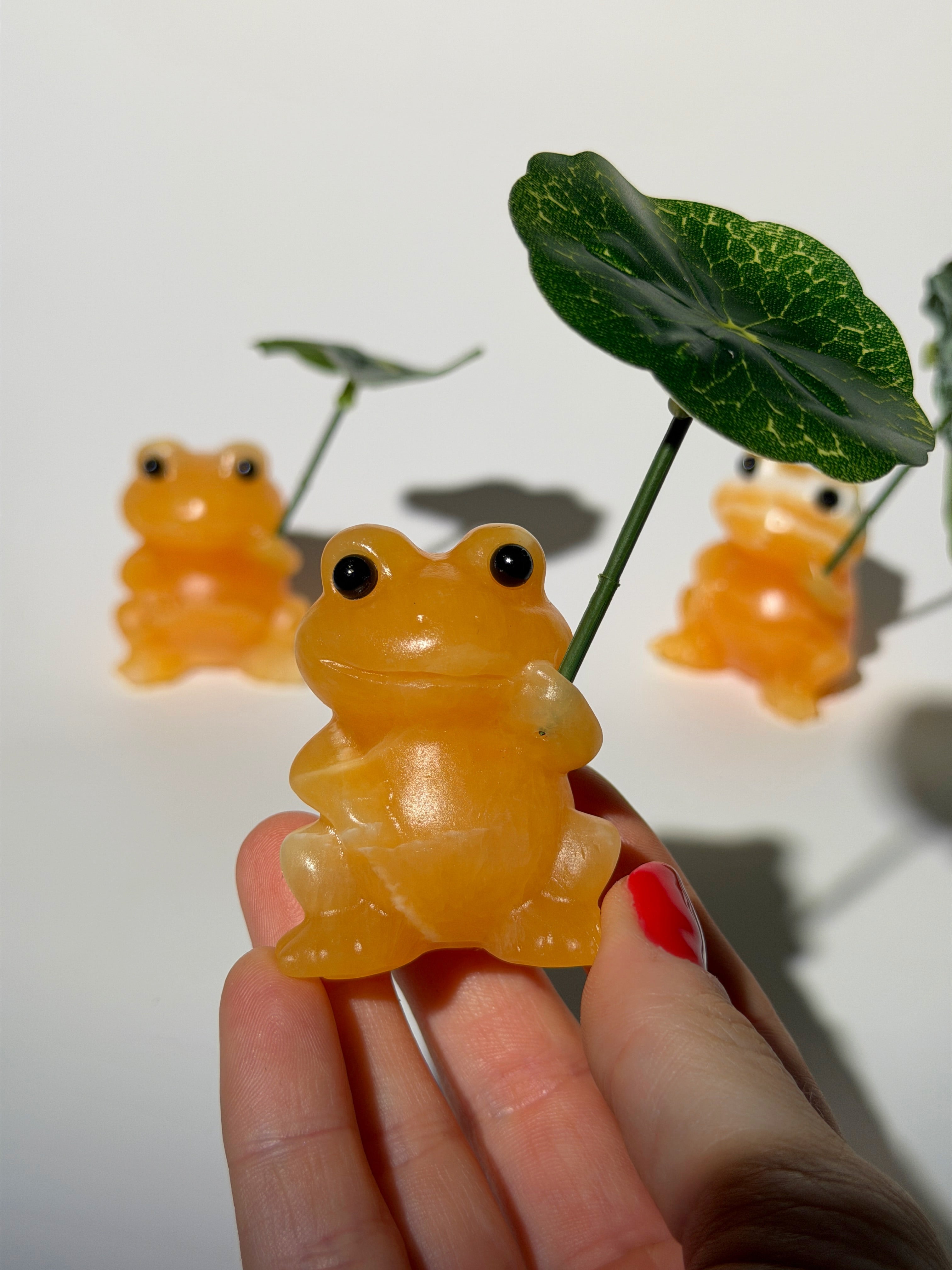 Orangen Calcit Frosch 🐸