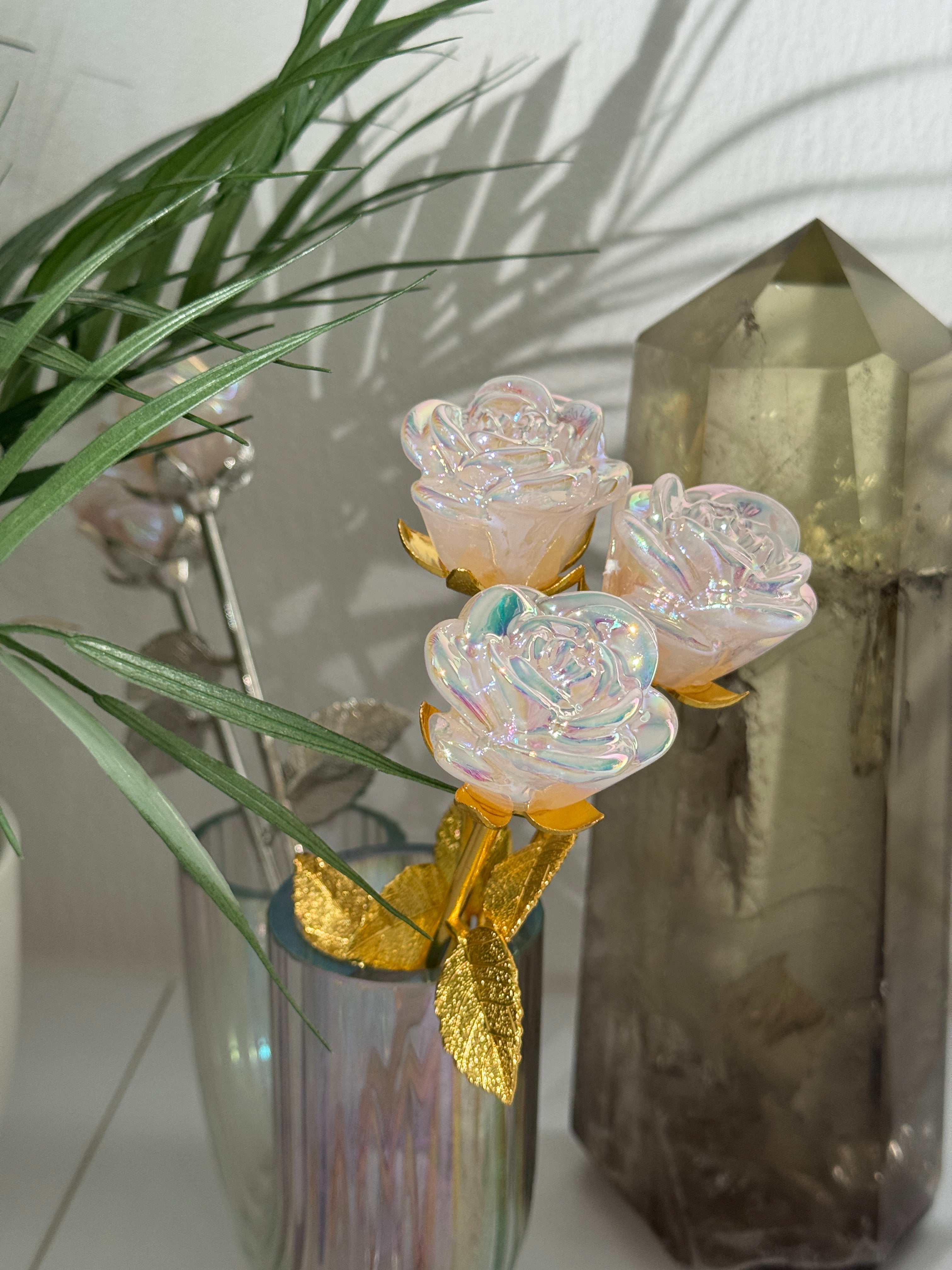 Mystery Edelsteinrose Angel Aura Gold
