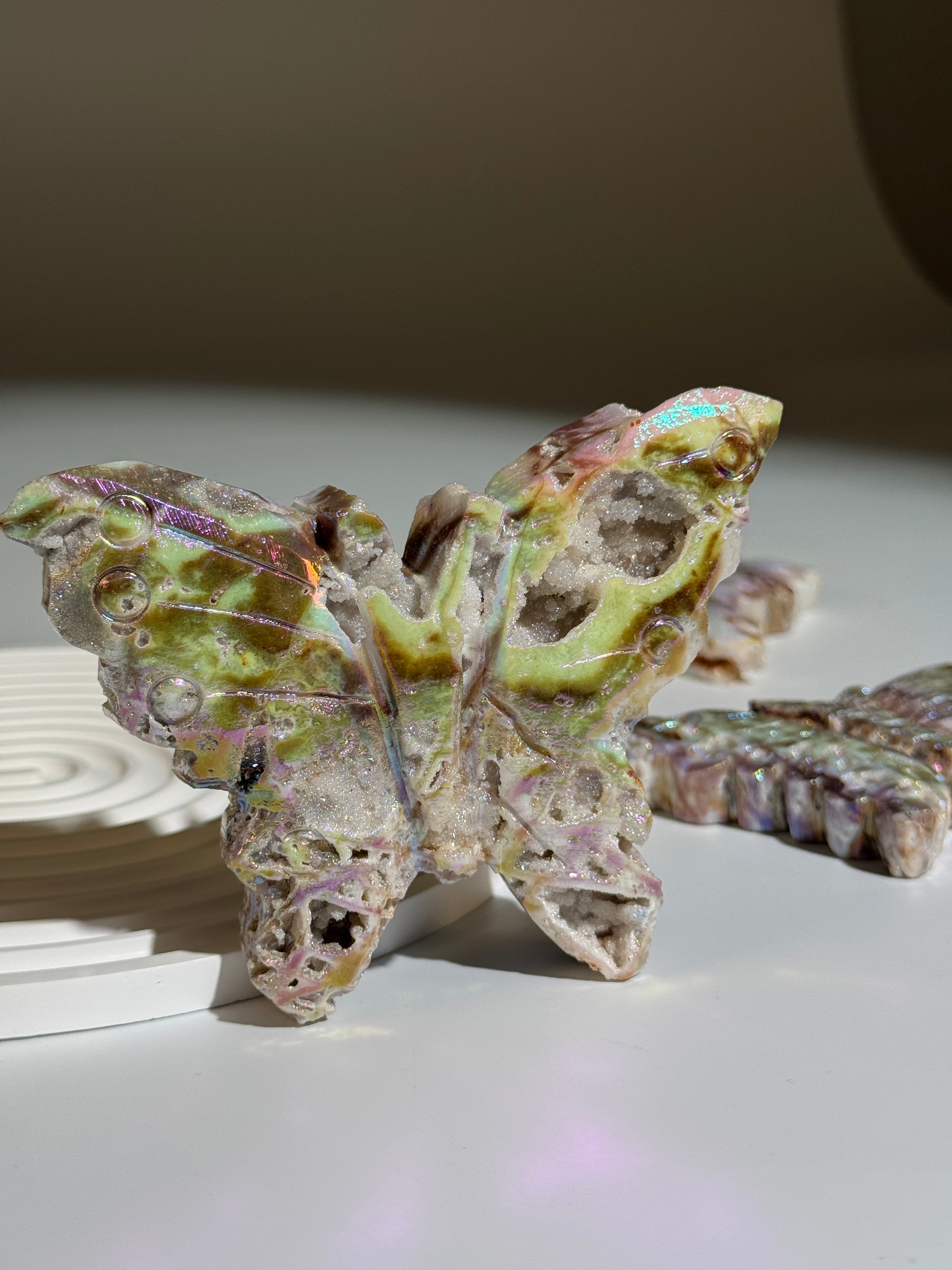 Druzy Sphalerit Schmetterling Angel Aura