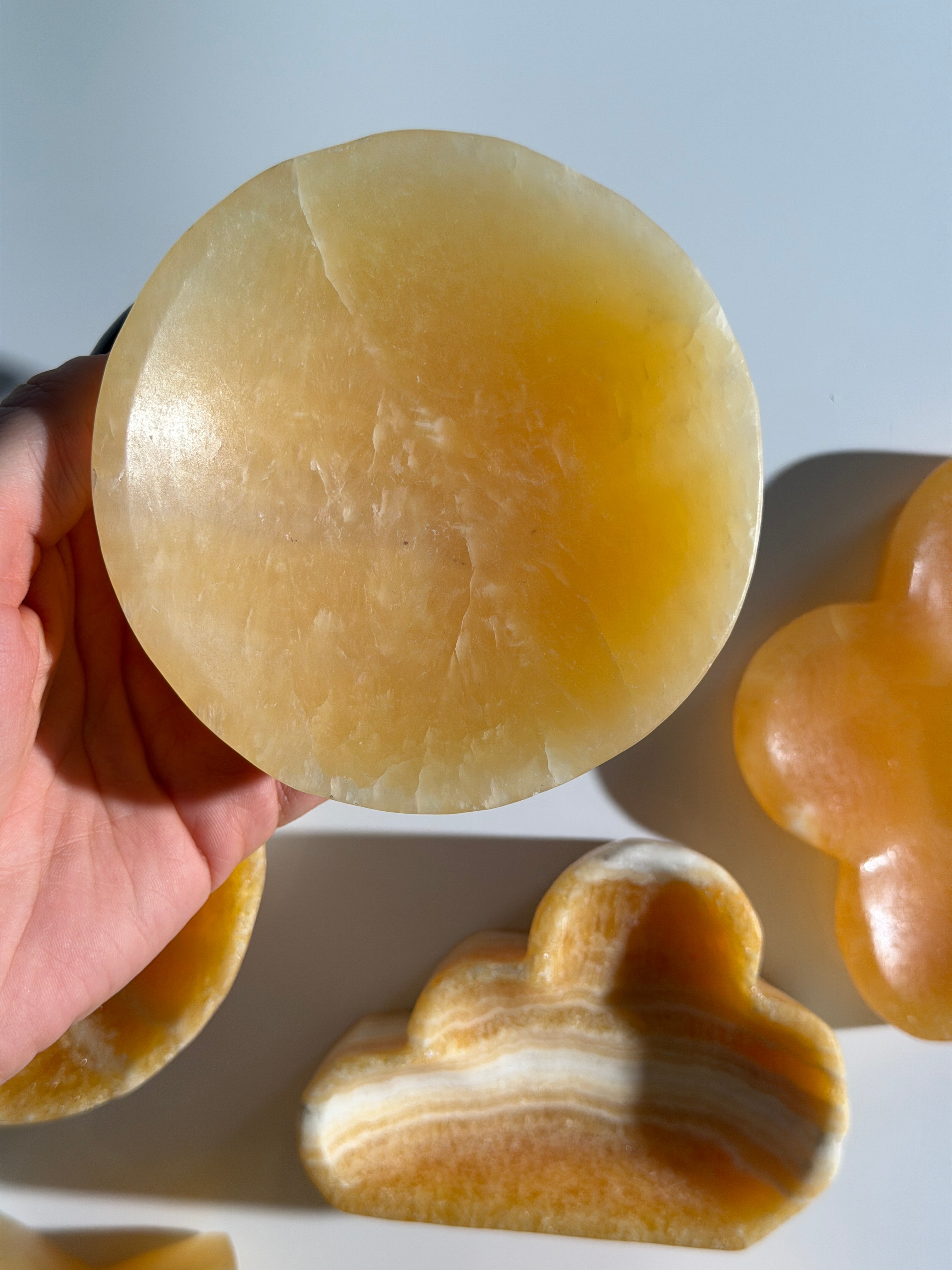 Orangen Calcit Schale 🍊