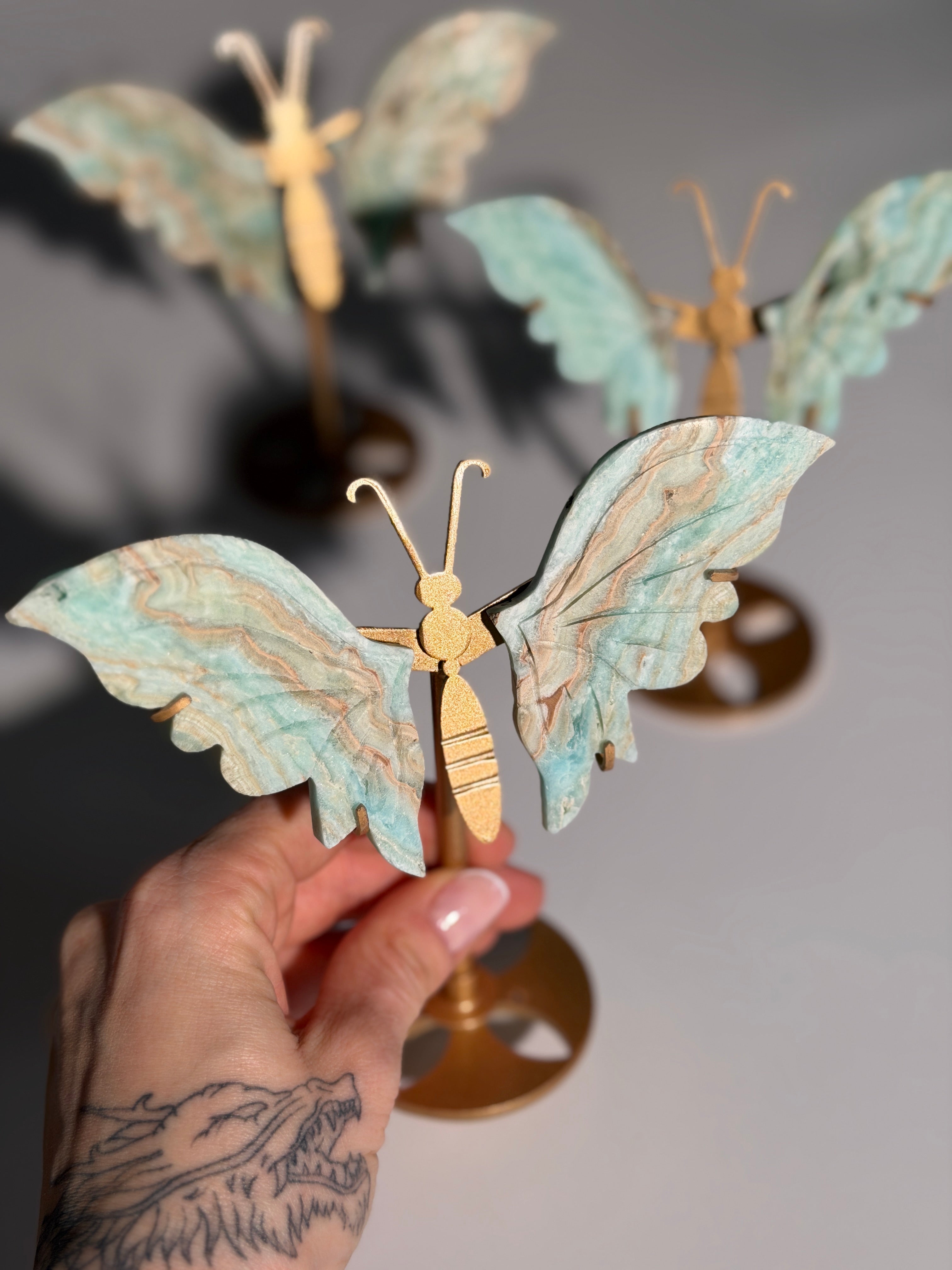 Karibischer Calcit Schmetterling