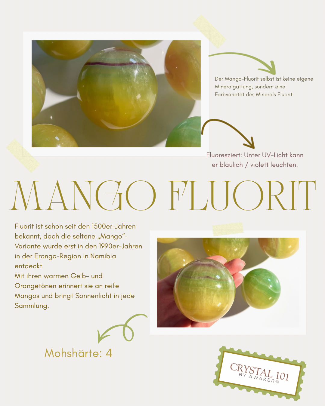 Mango Fluorit Kugel