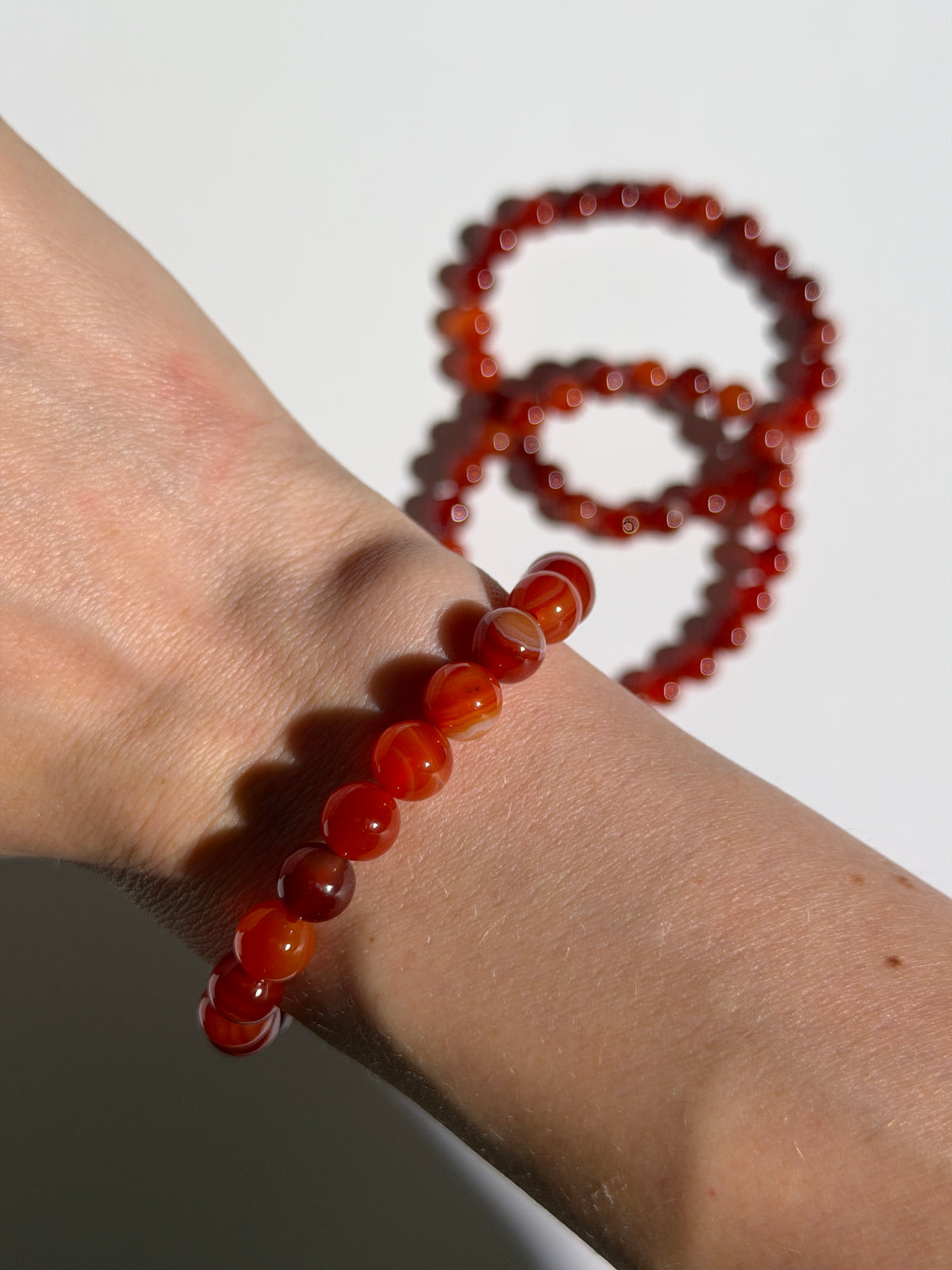 Roter Achat Armband