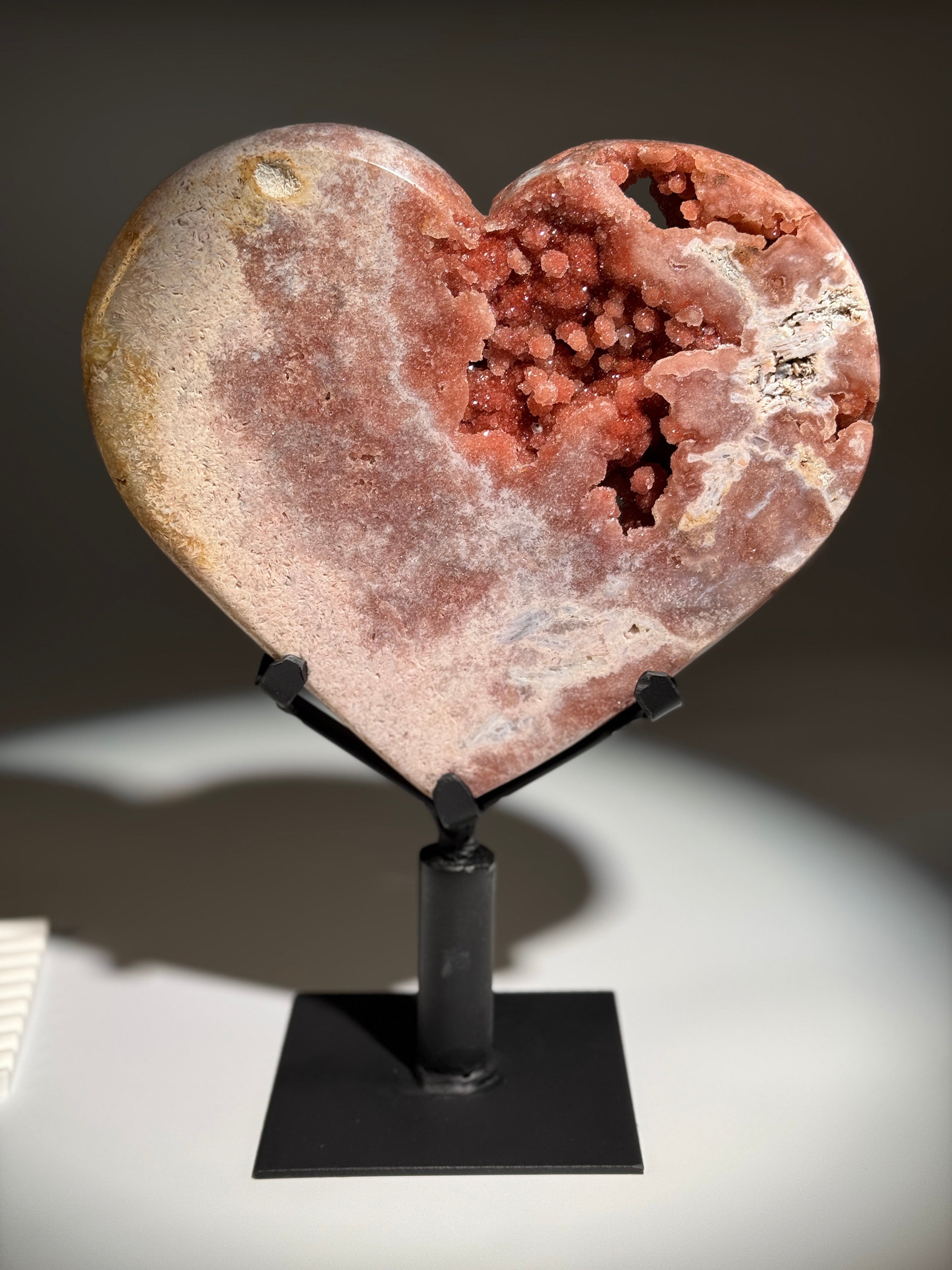 Pink Amethyst Herz XL [High Quality]