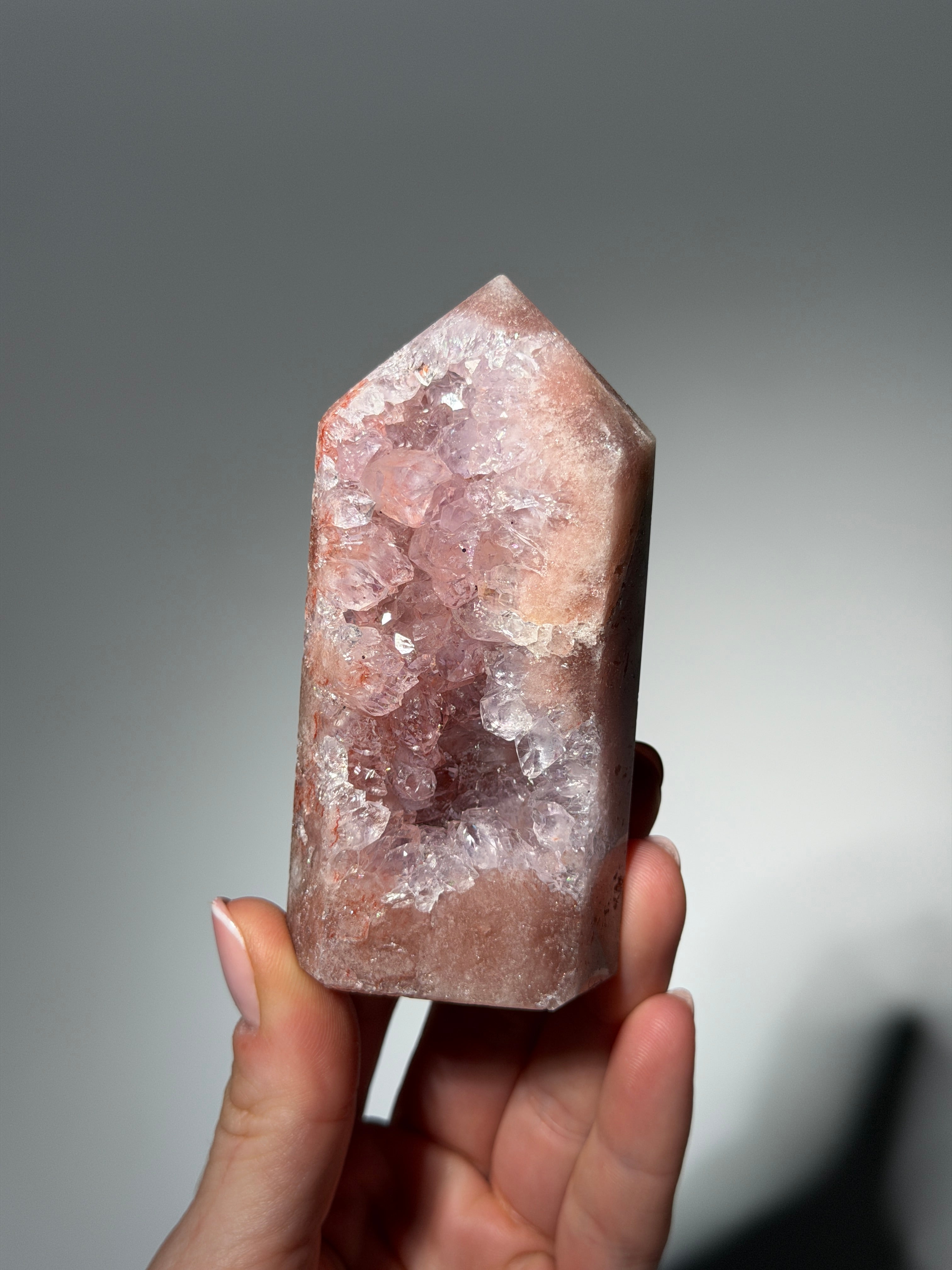 Raspberry Pink Amethyst Obelisk / s