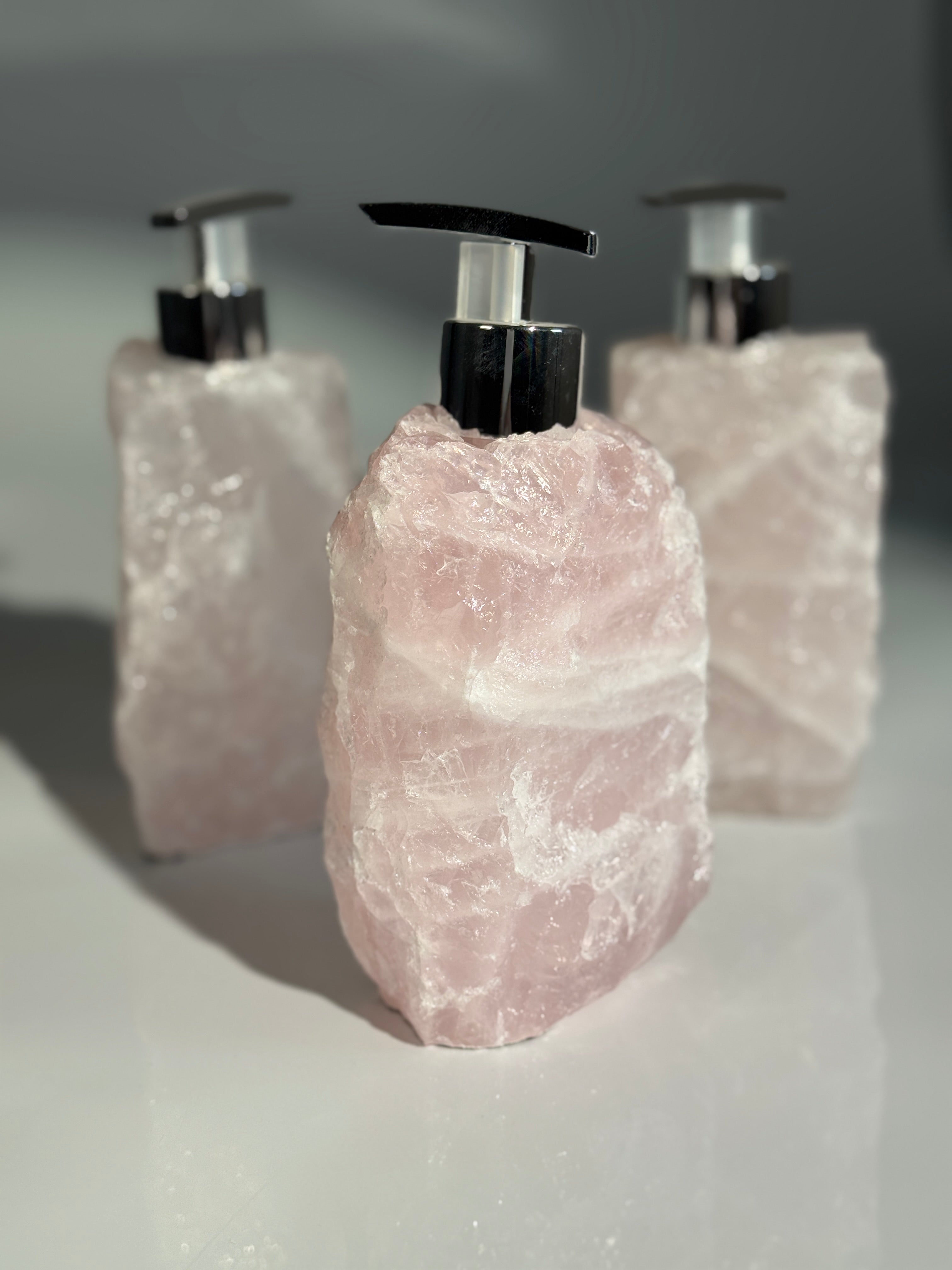 Rosenquarz Seifenspender
