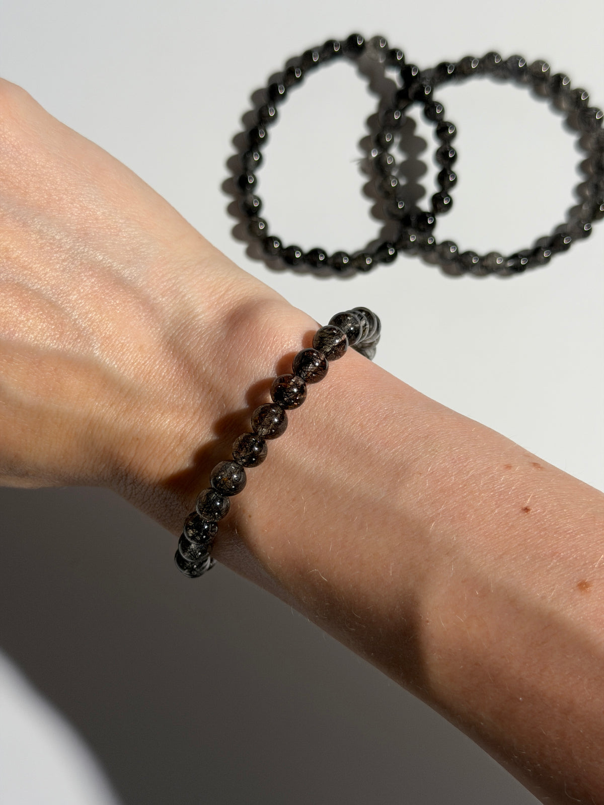 Turmalin in Quarz Kugelarmband