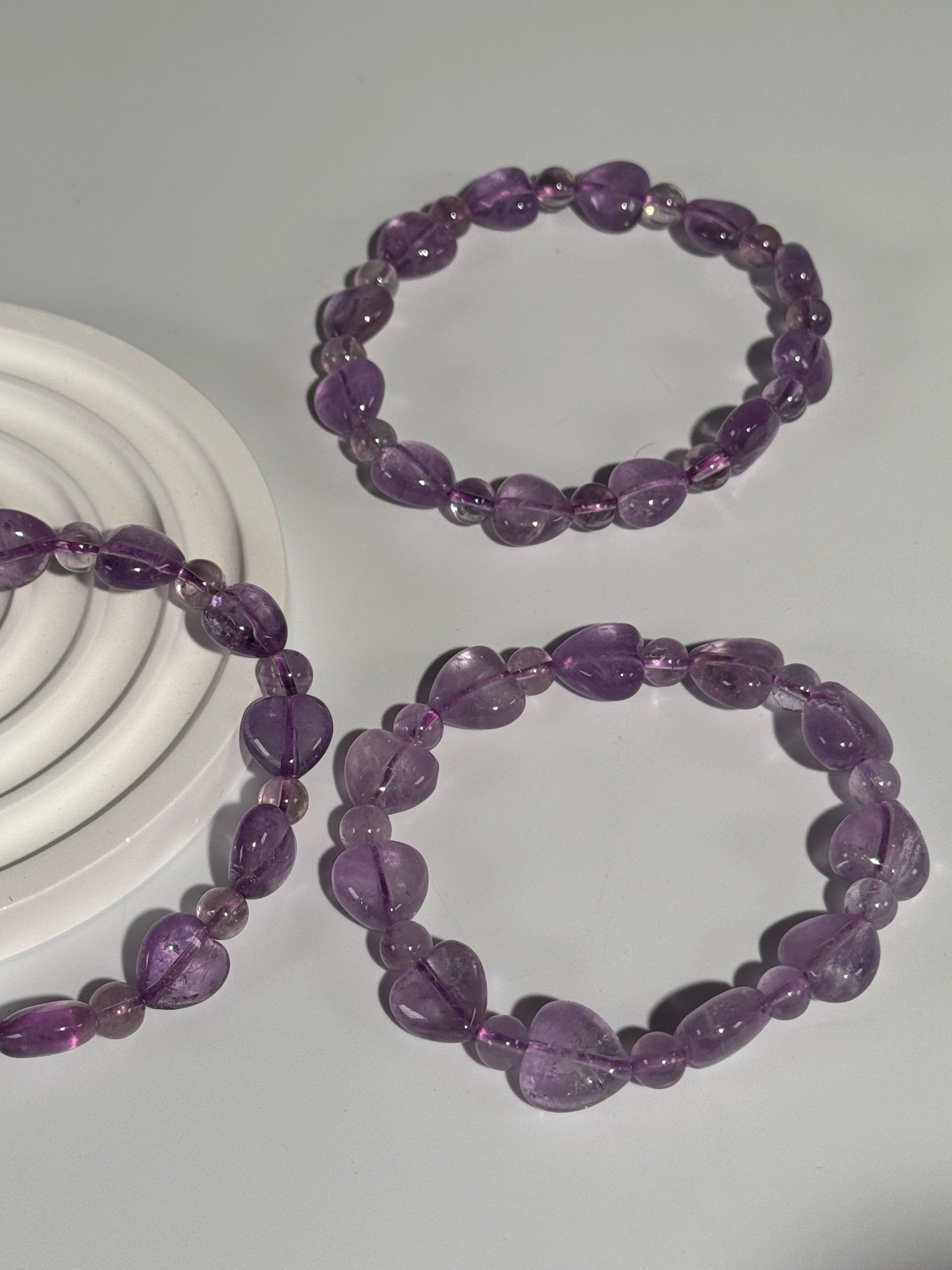 Amethyst Herzarmband