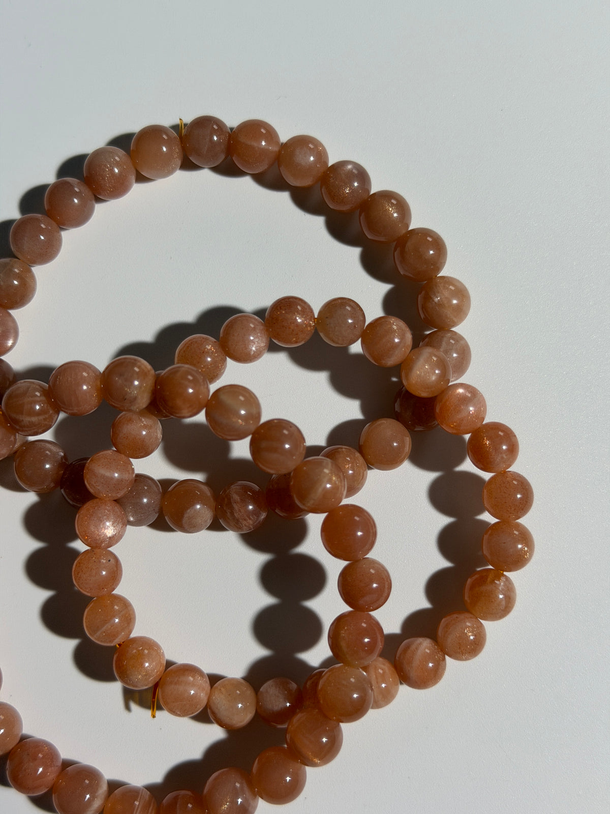 Pfirsich Mondstein Armband