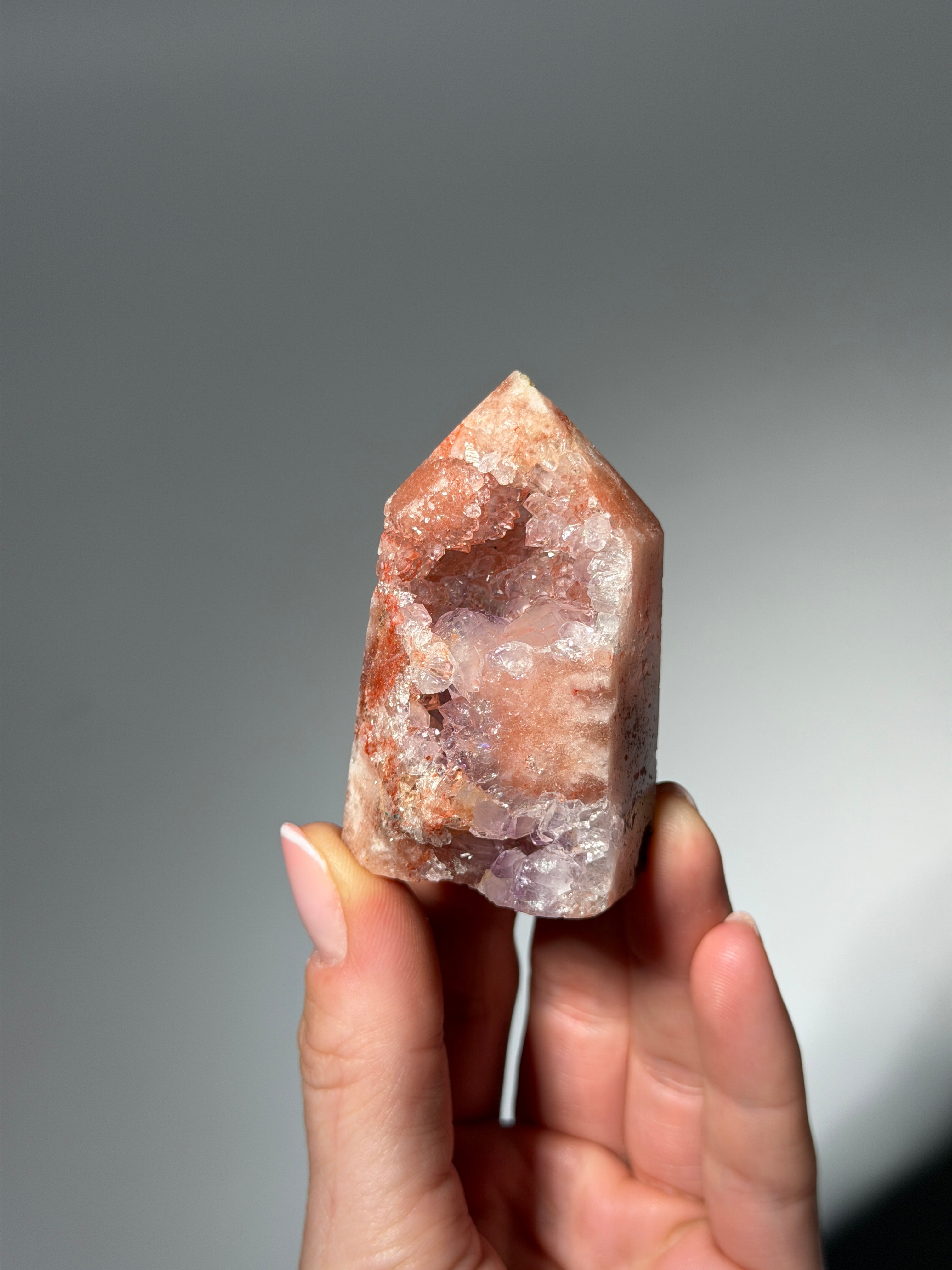 Raspberry Pink Amethyst Obelisk / s