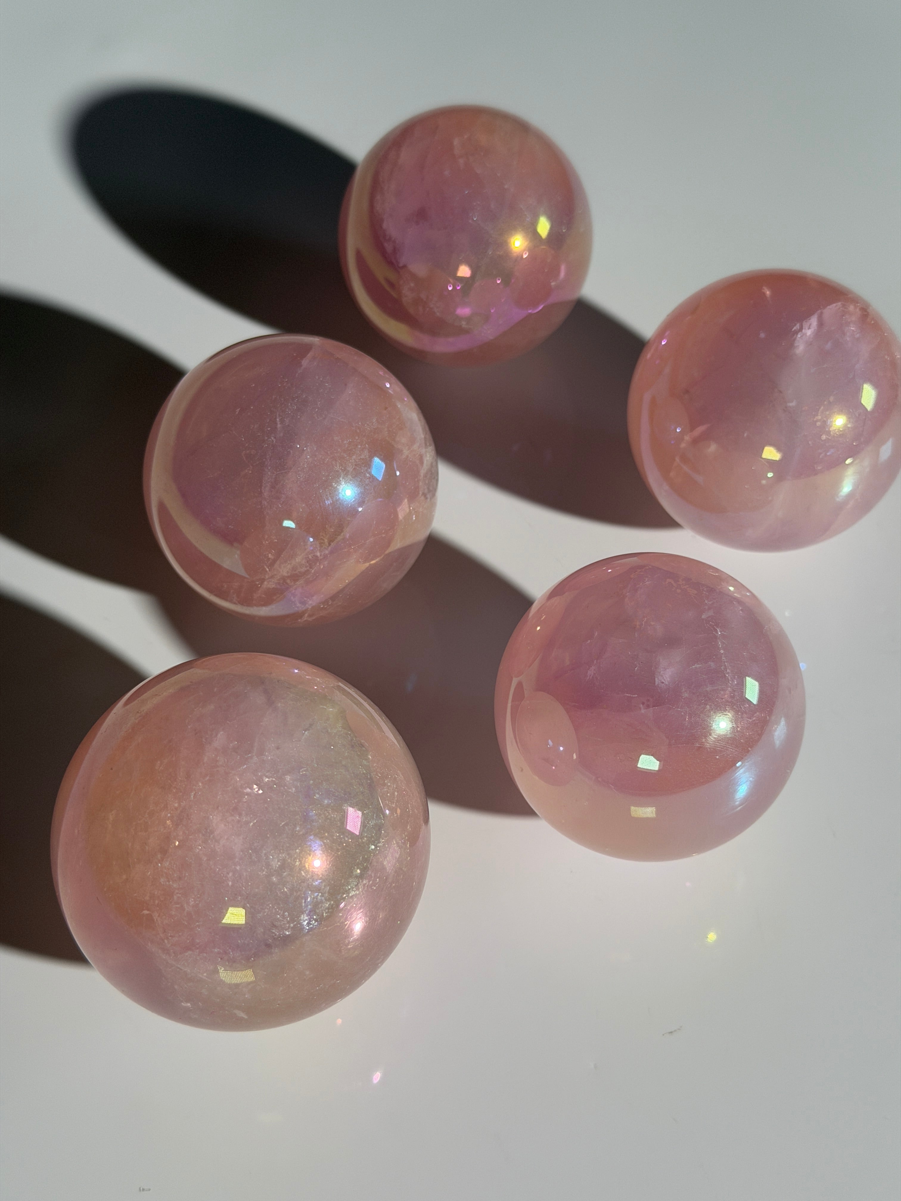 Angel Aura Rosenquarz Kugel