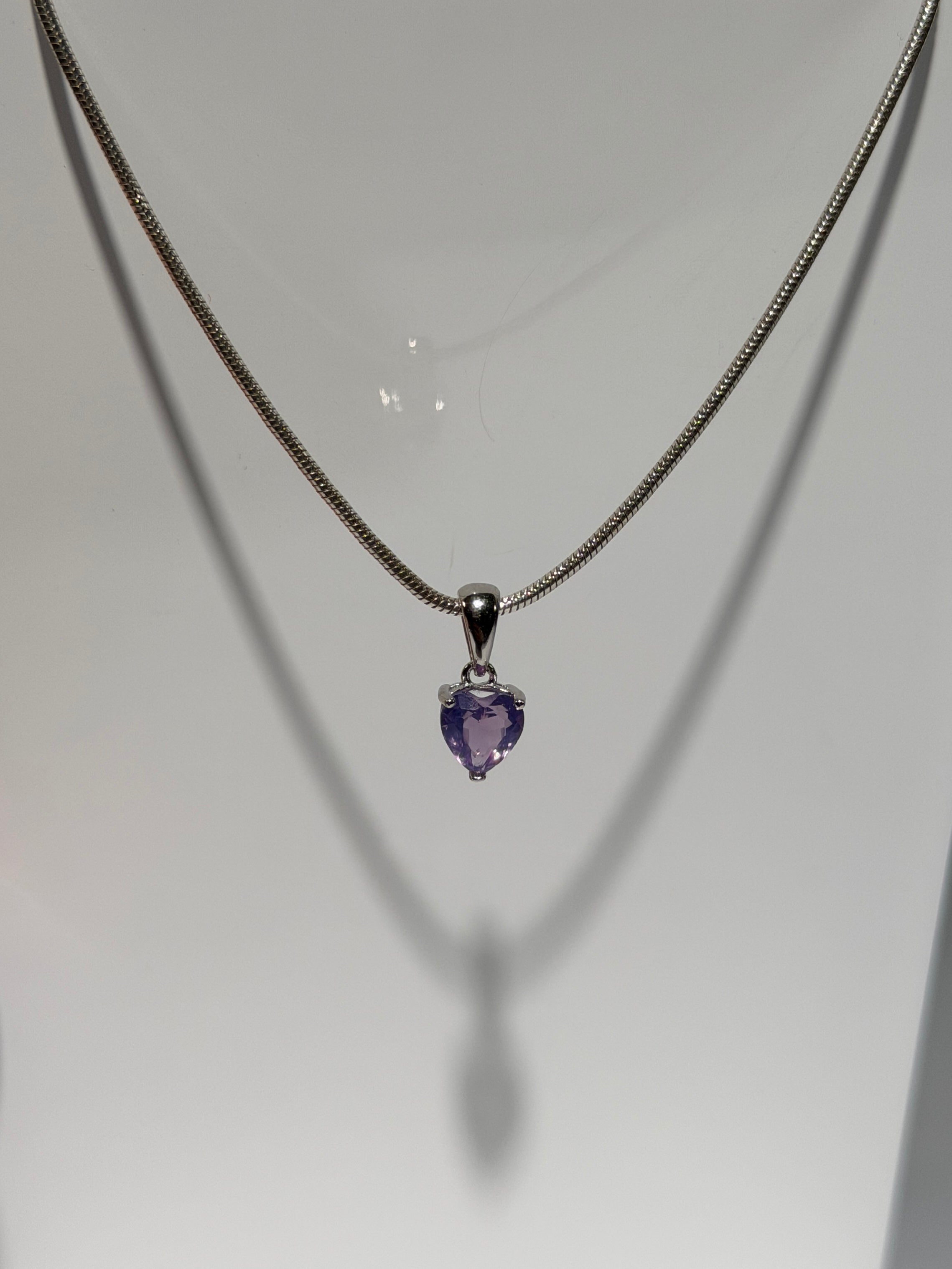 Lavendel Moon Quarz Anhänger | 925 Sterling Silber