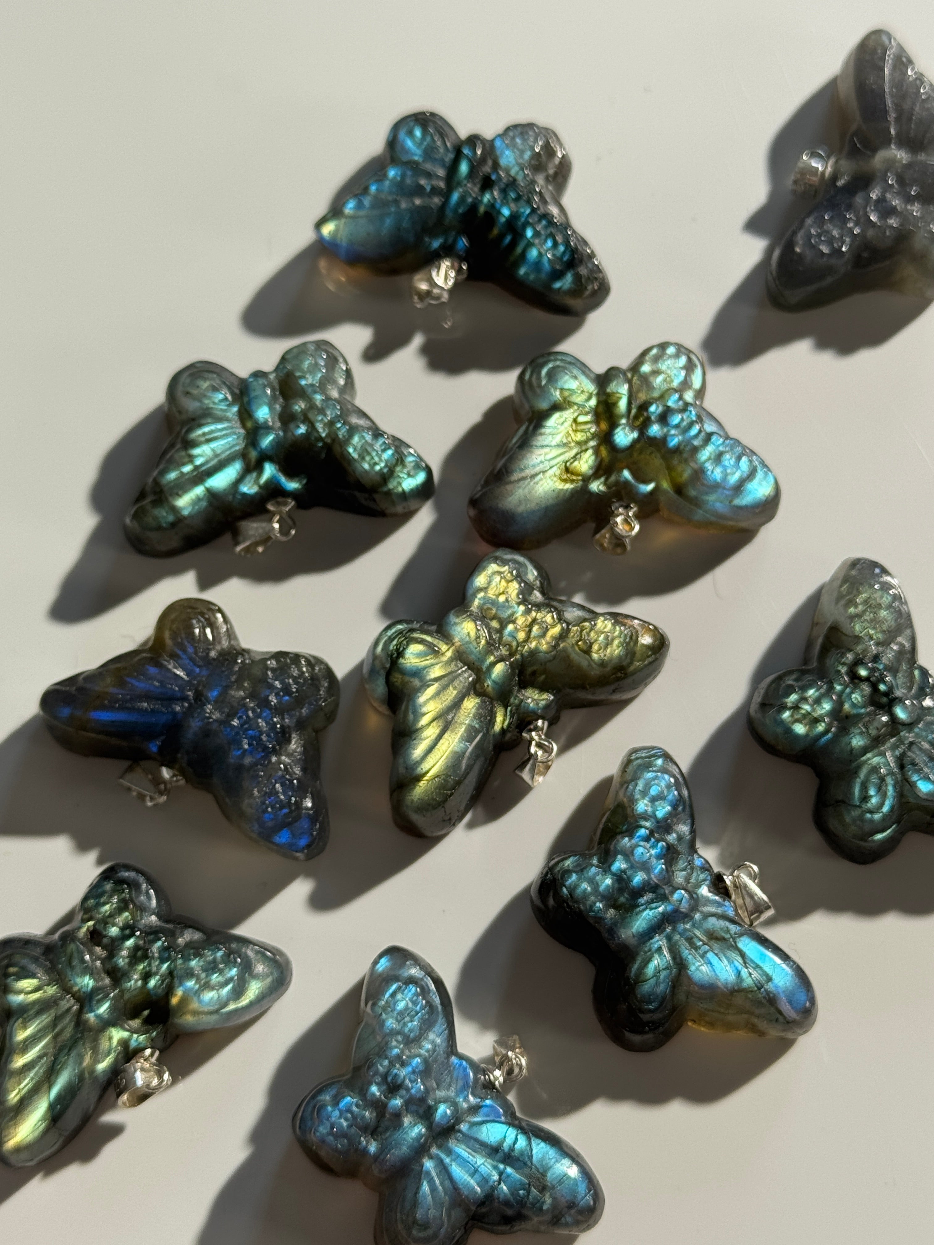 Labradorit Schmetterling Anhänger