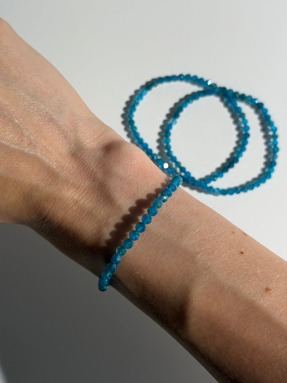Apatit Armband Facettiert