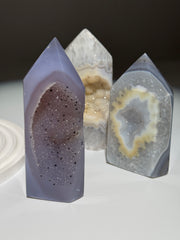 Druzy Achat Turm Large