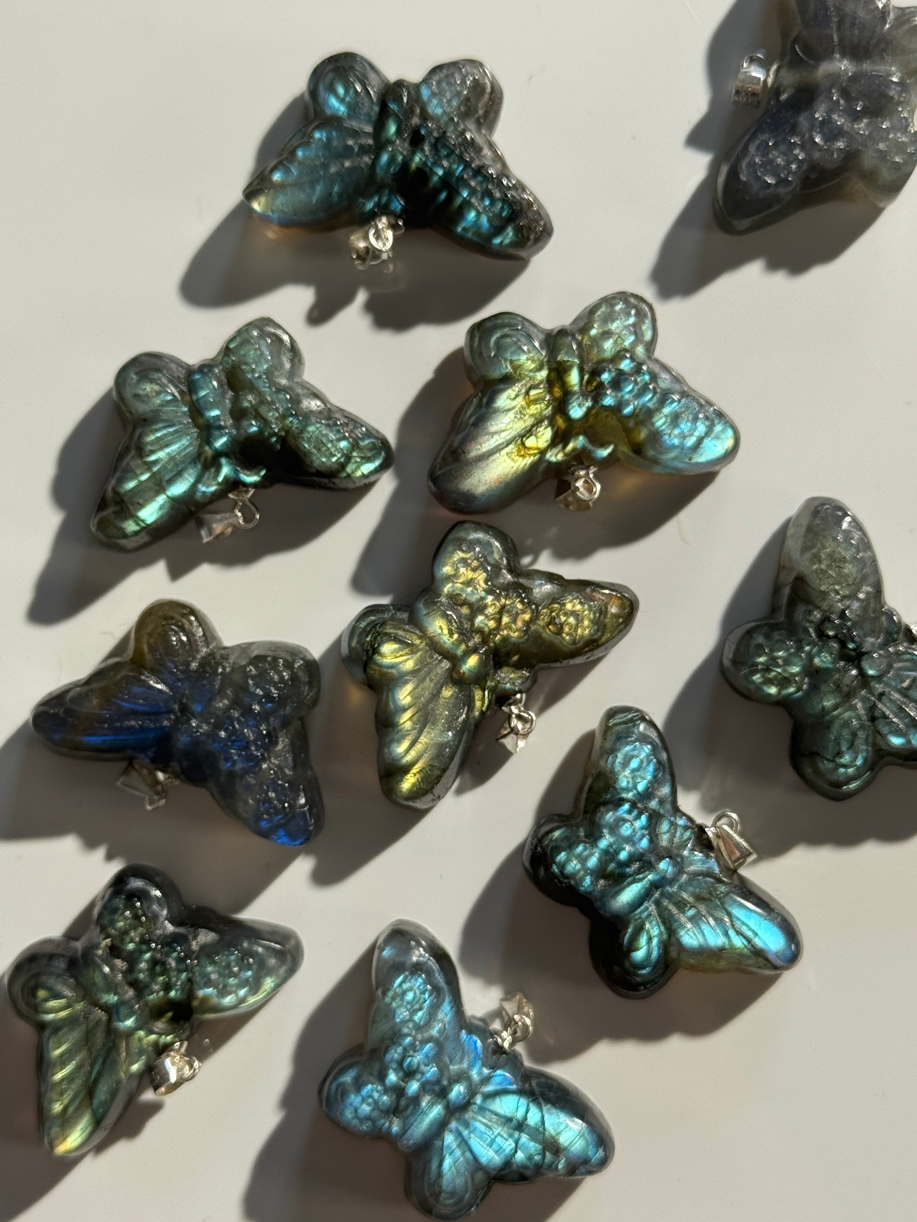 Labradorit Schmetterling Anhänger