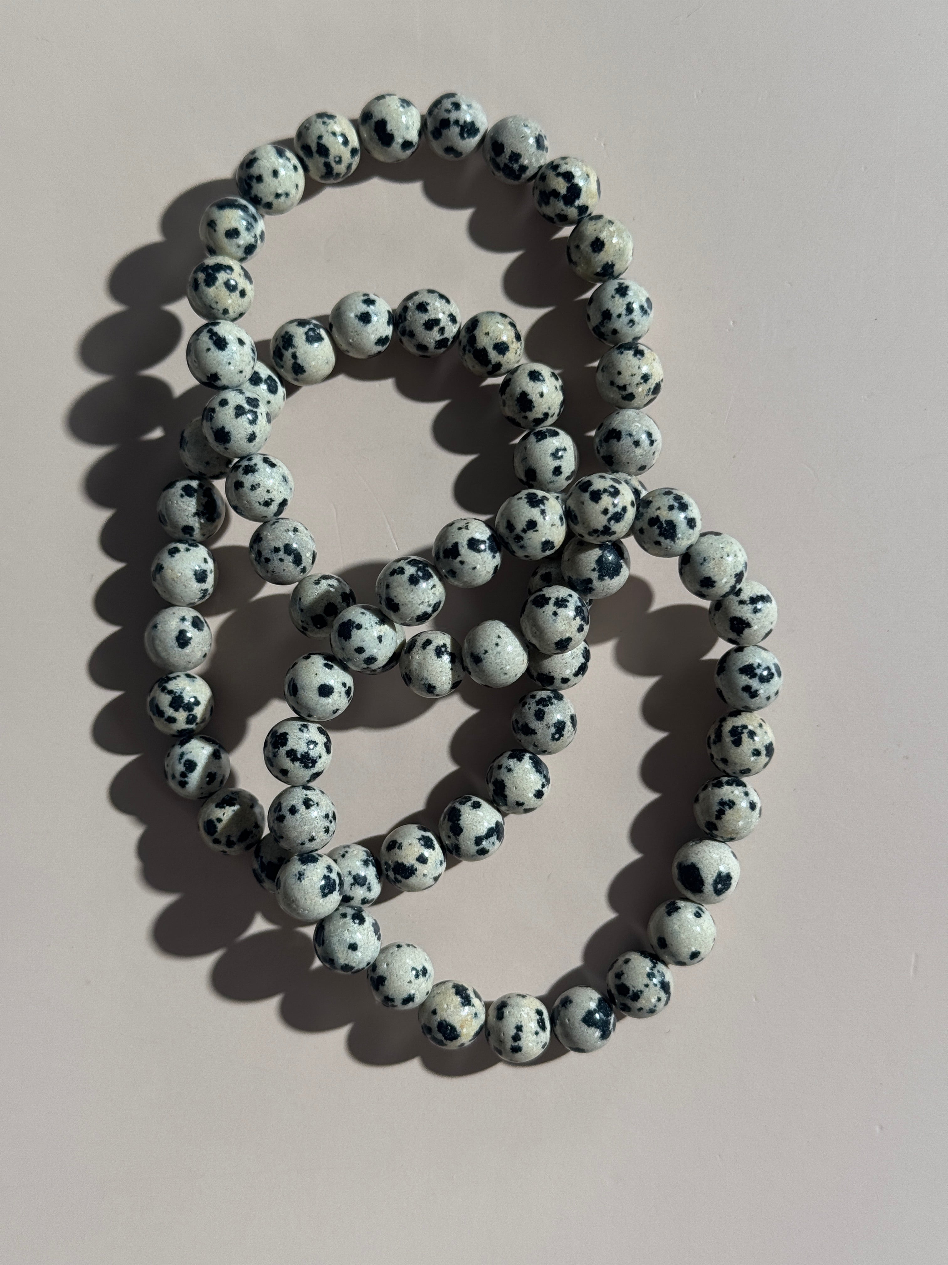 Dalmatiner Jaspis Kugelarmband