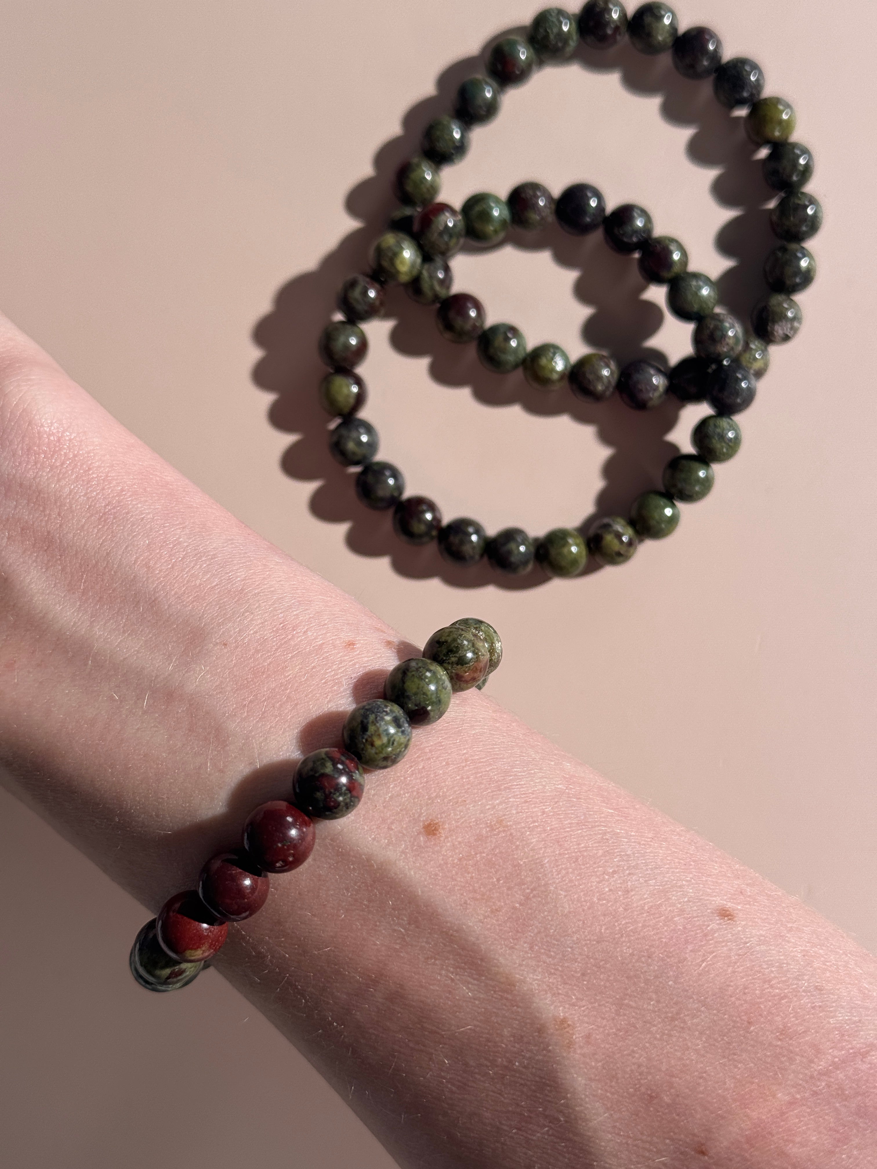 Dragonblood Jaspis Kugelarmband