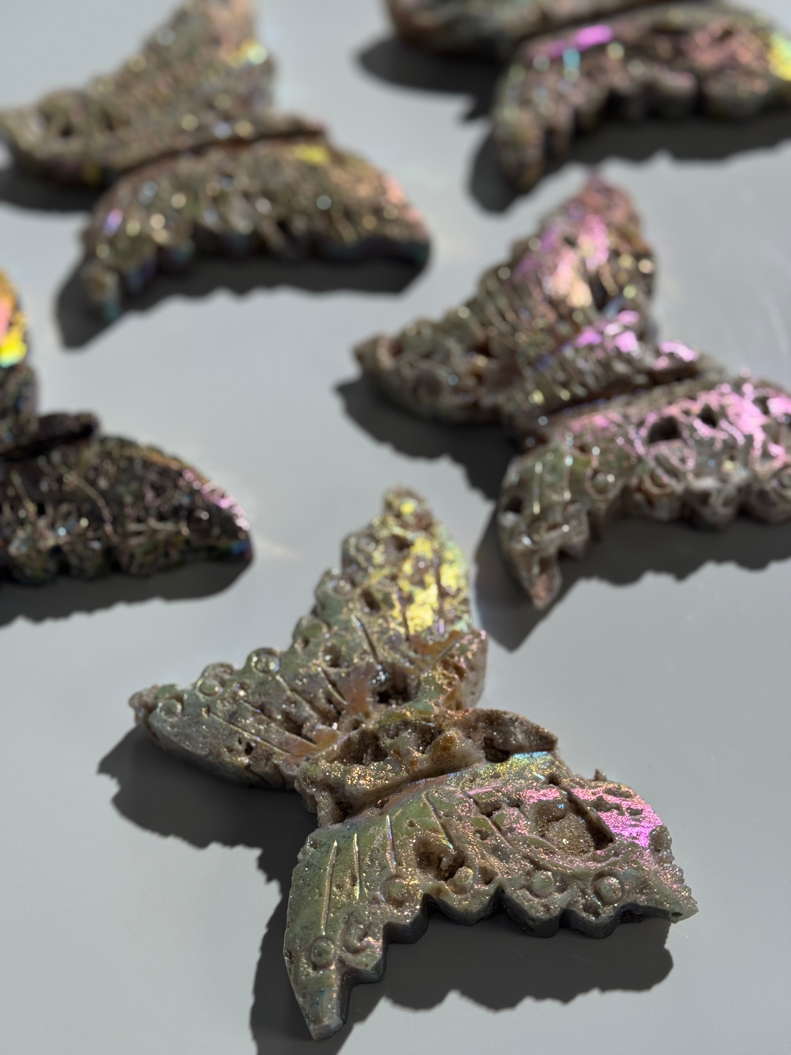 Druzy Sphalerit Schmetterling Angel Aura