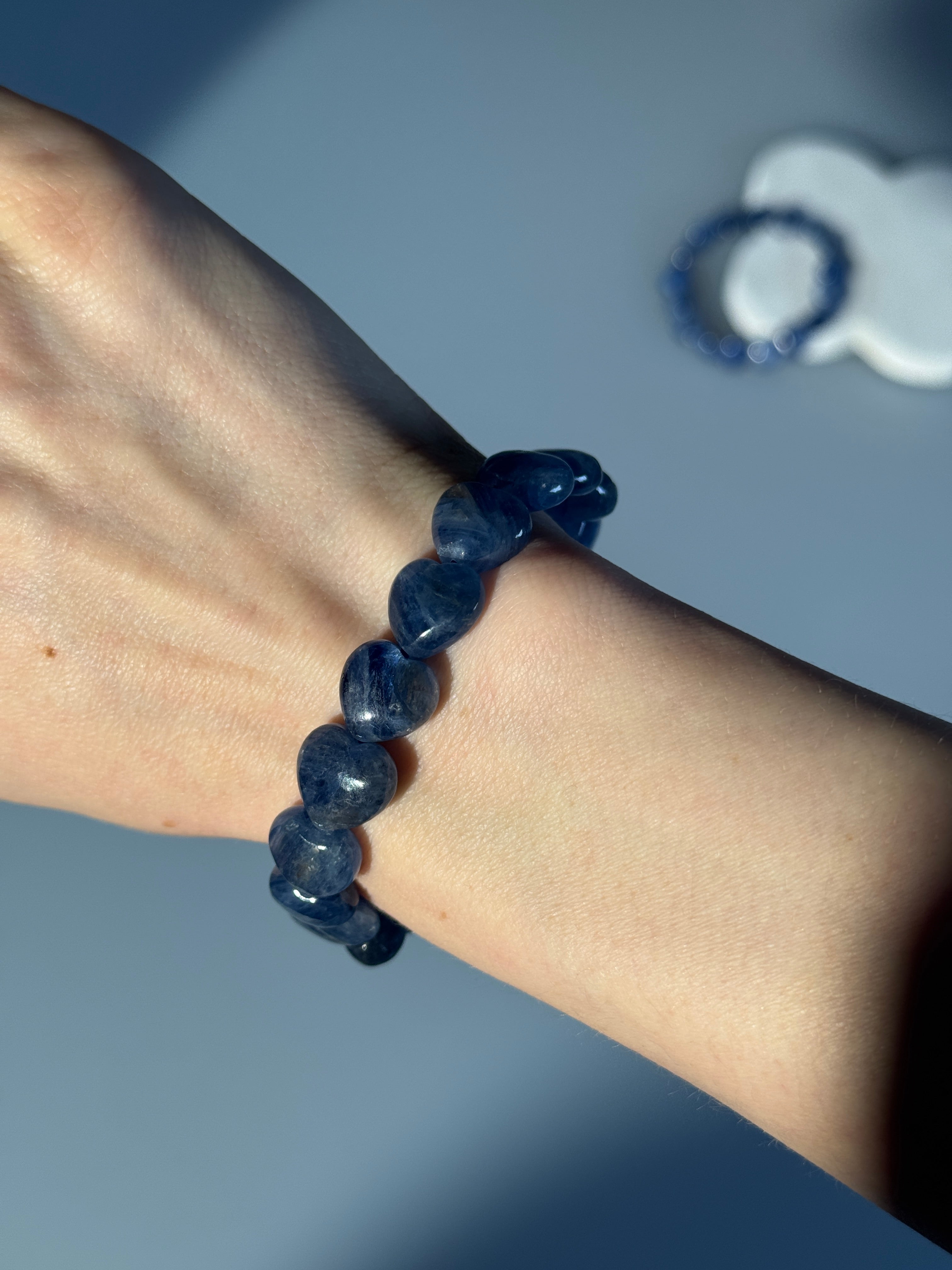 Blauer Kyanit Herzarmbabd