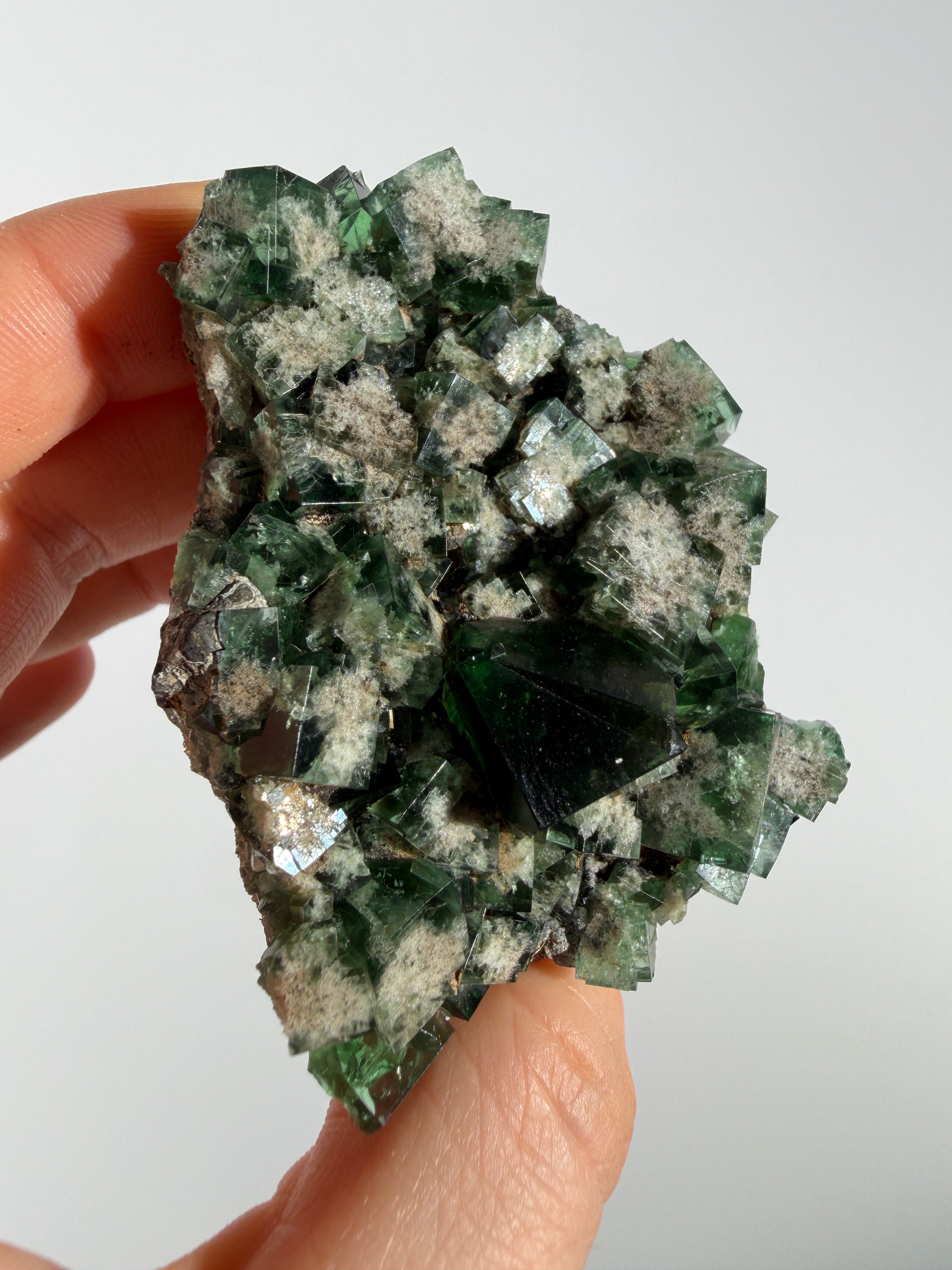 Farbwechsel Fluorit Cluster | Pyjama Pocket