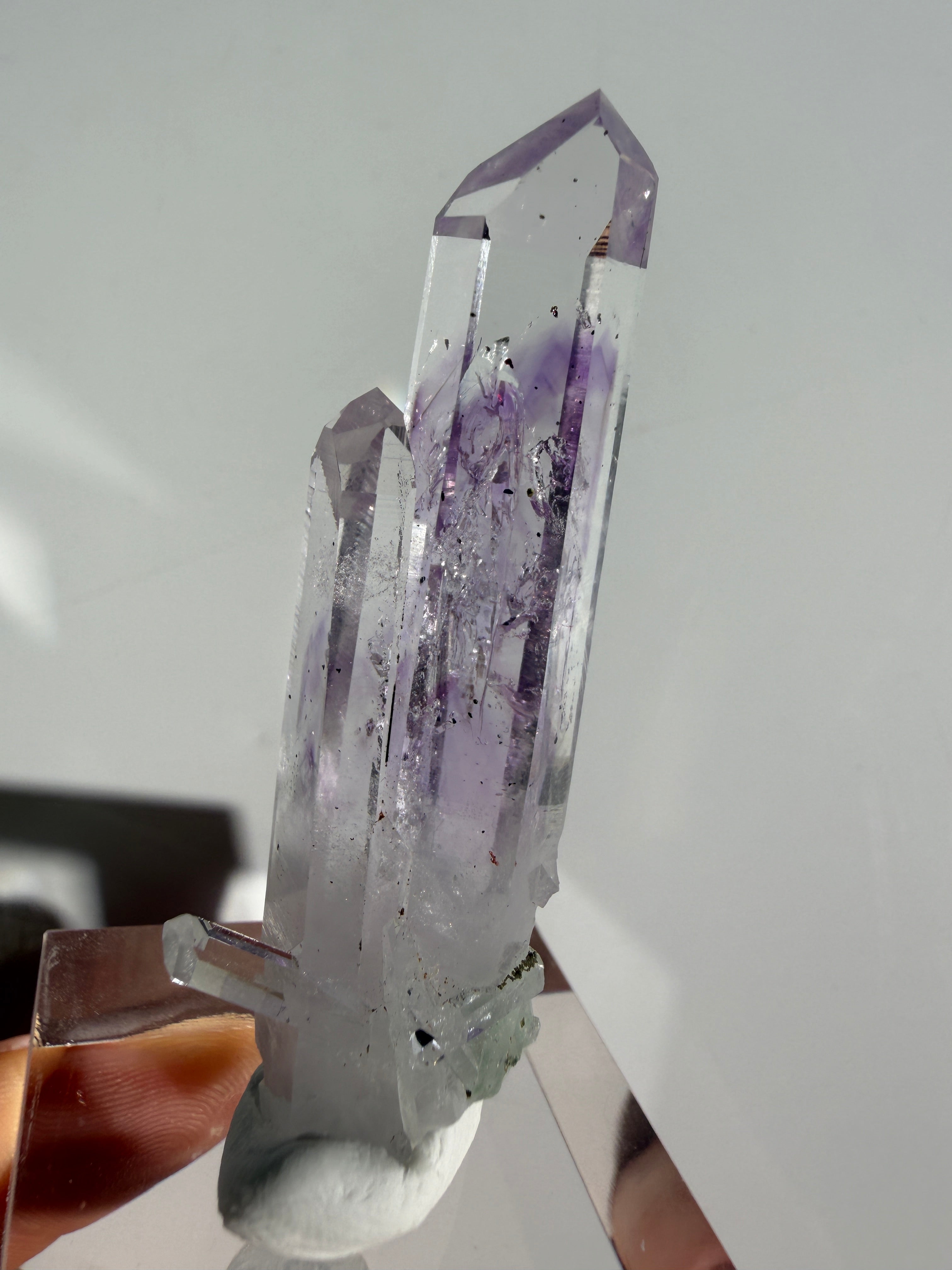 Streep Mine Amethyst | Vitrinenstück Nr.10 - Zwillingskristall
