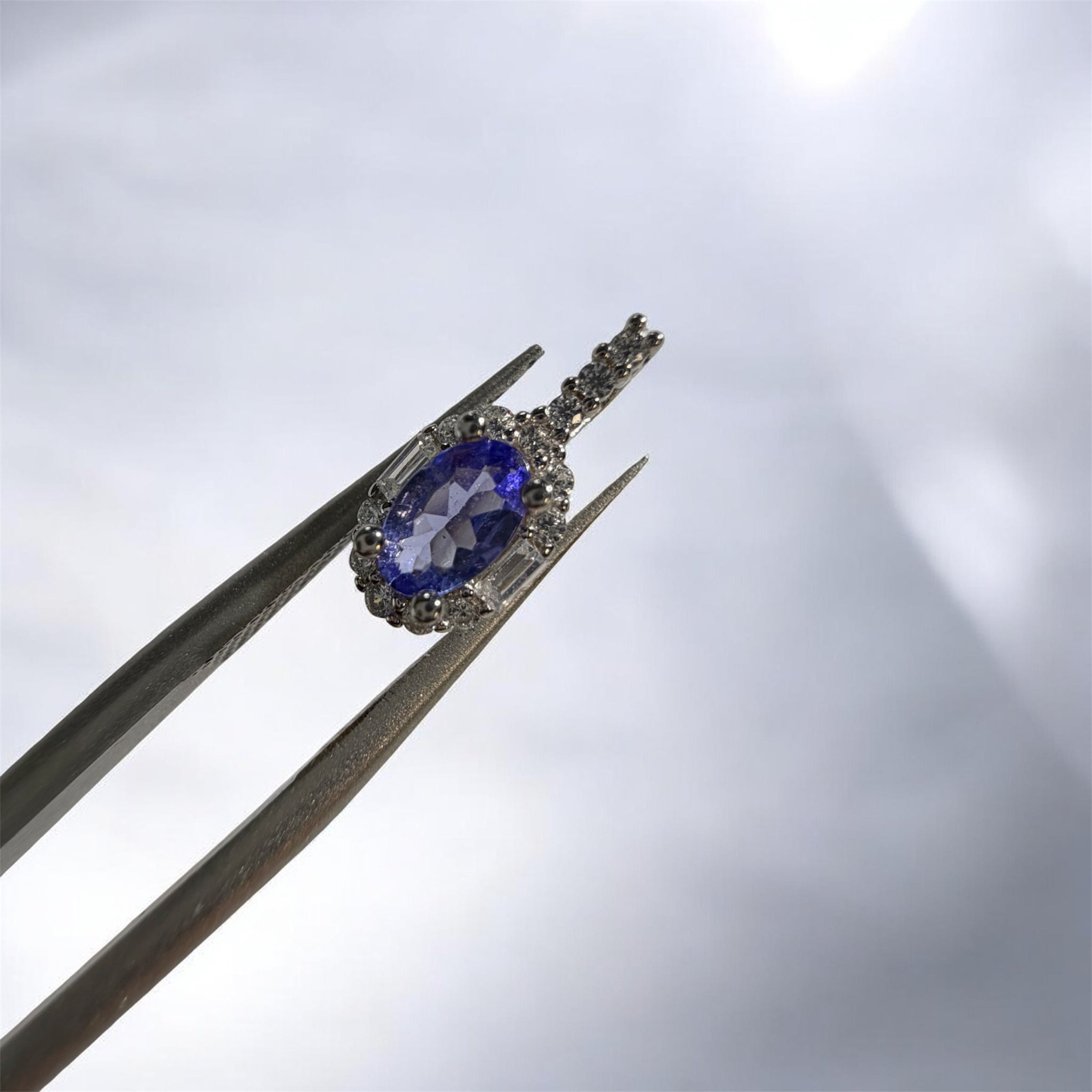 Tansanit Anhänger | 925 Sterling Silber