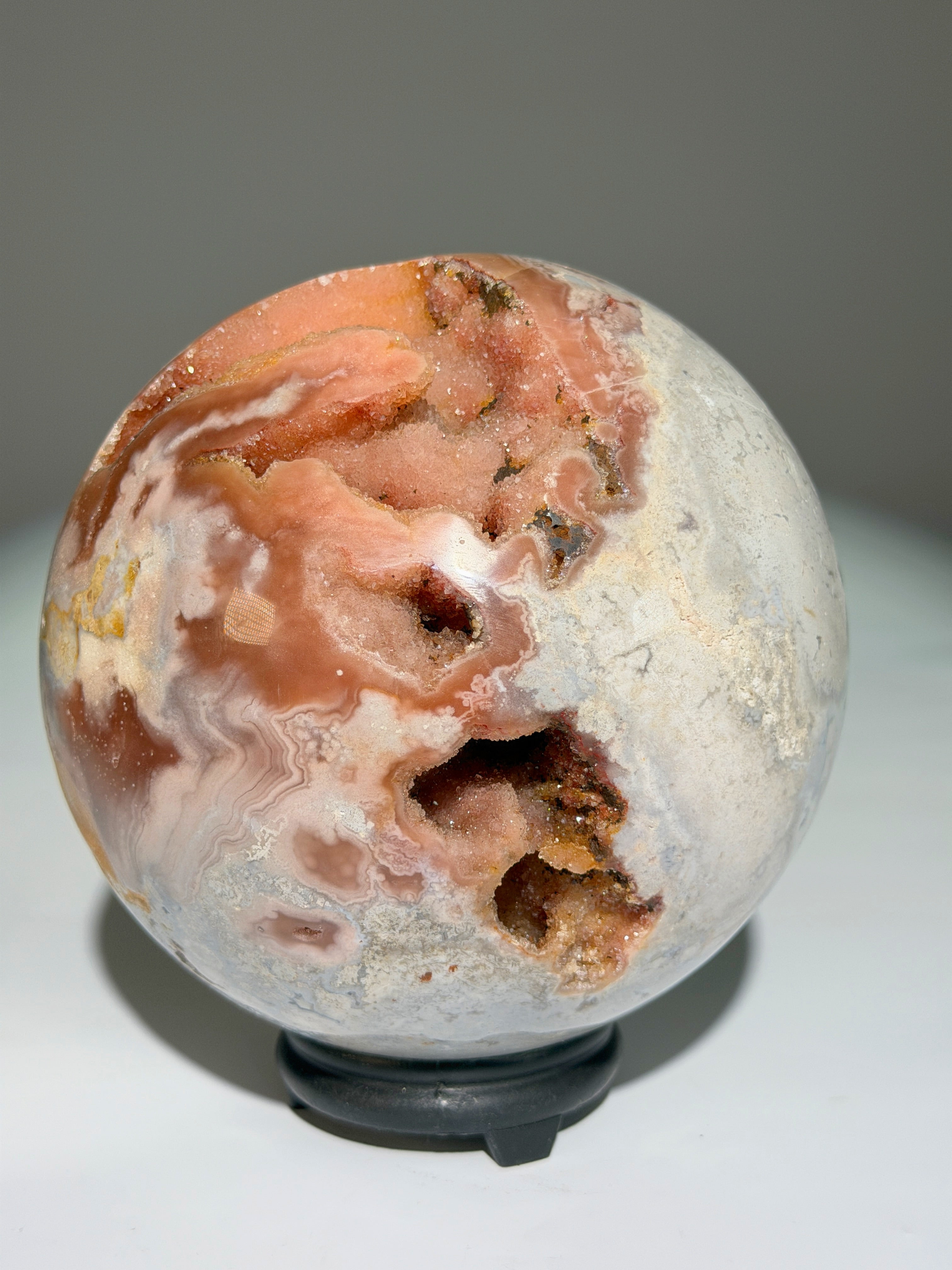 Pink Amethyst Kugel XL | Unikat