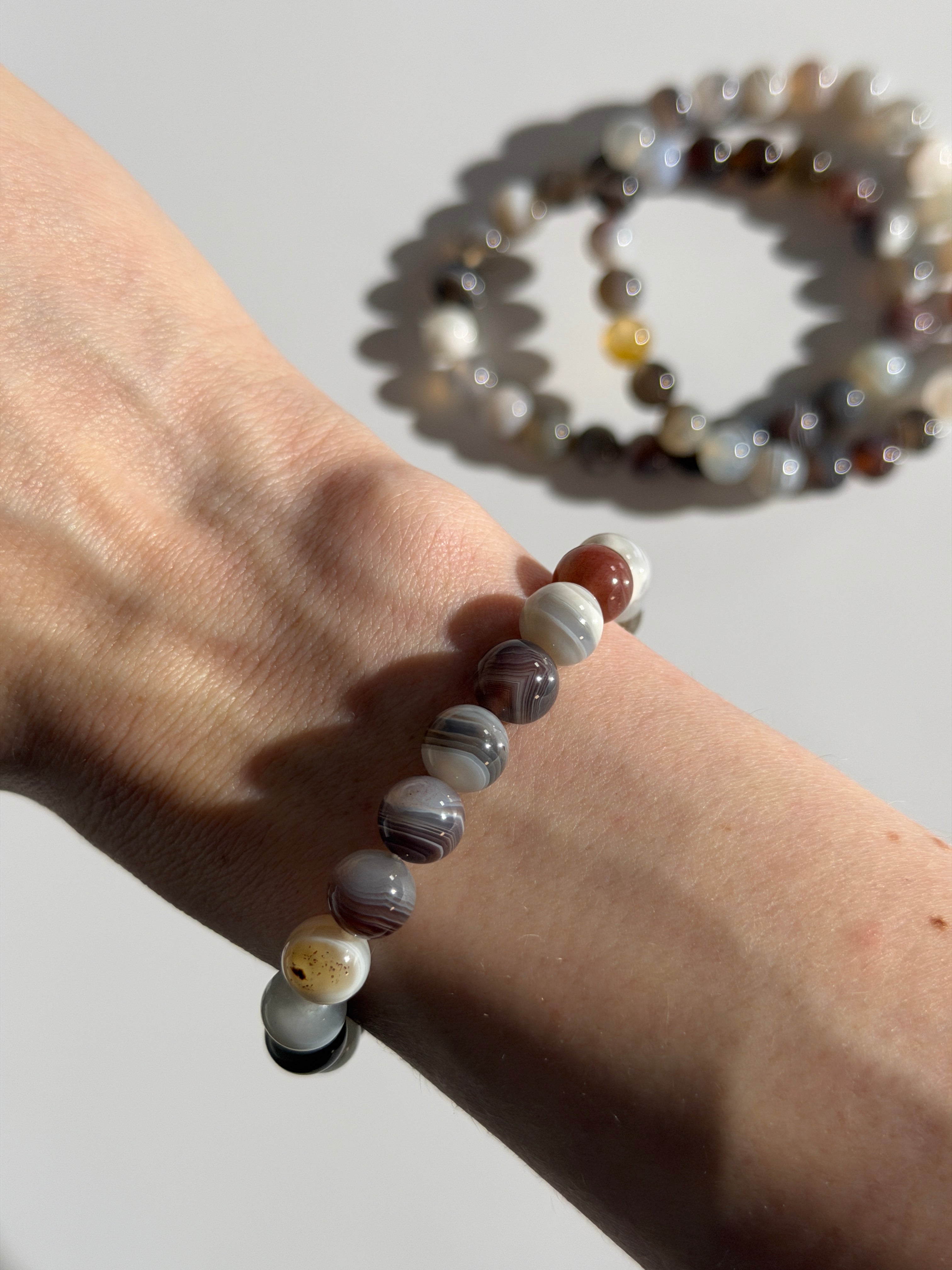 Botswana Achat Kugelarmband