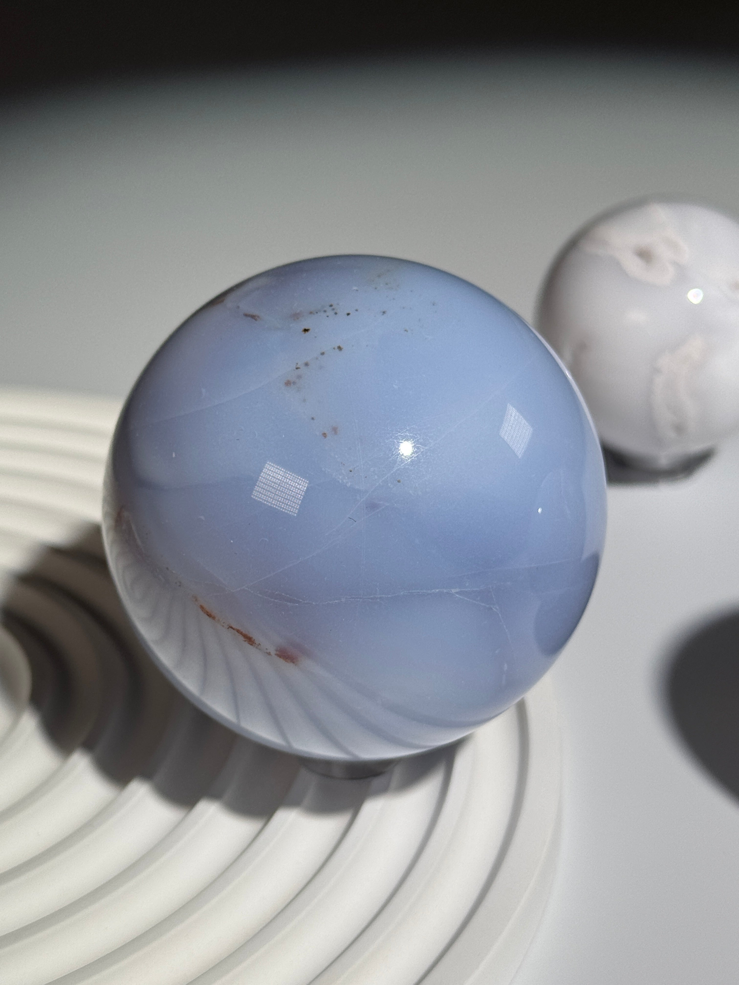 Blauer Chalcedon Kugel