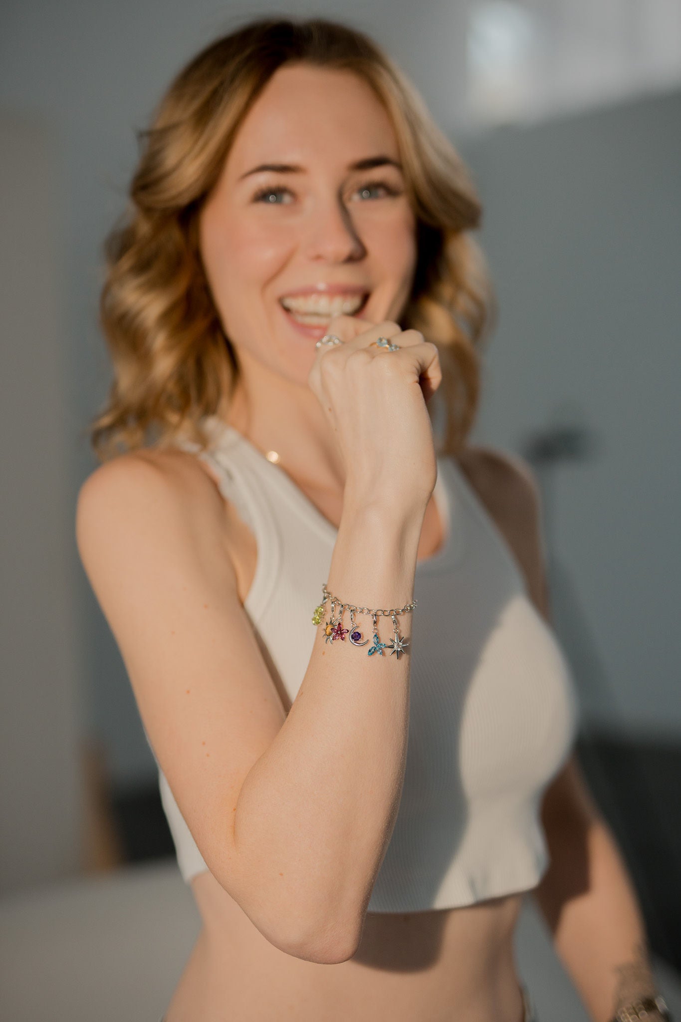 Moon Charm - Amethyst