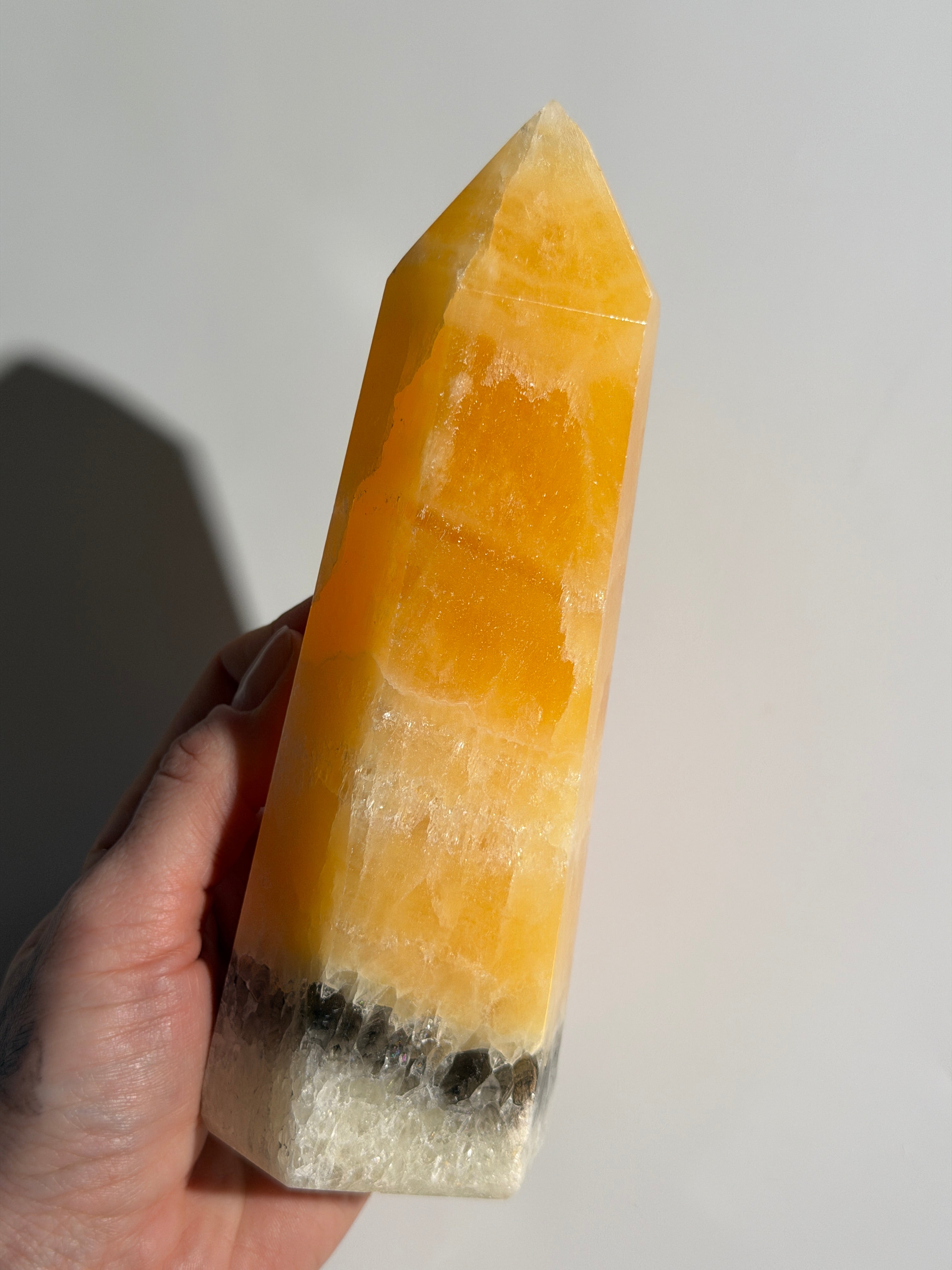 Orangen Calcit Turm 🍊