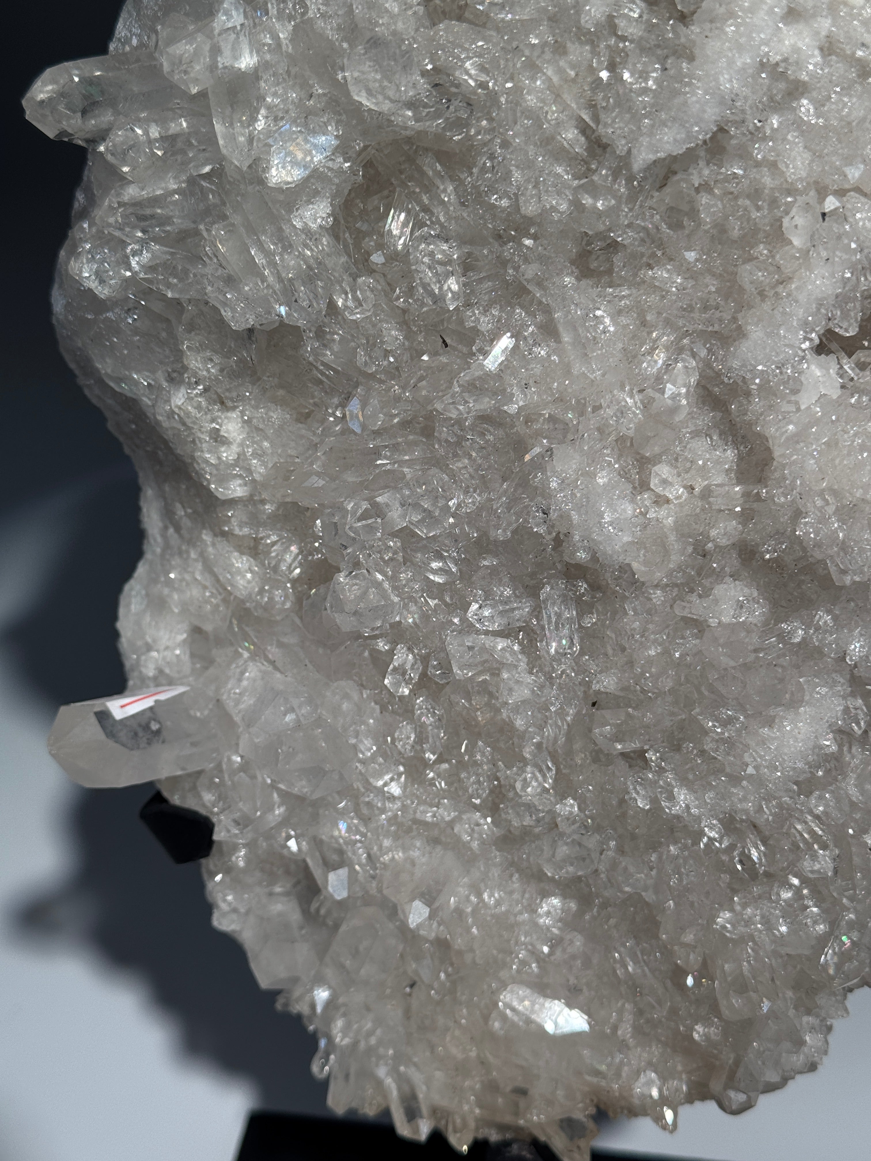 Bergkristall Cluster auf Halterung XL