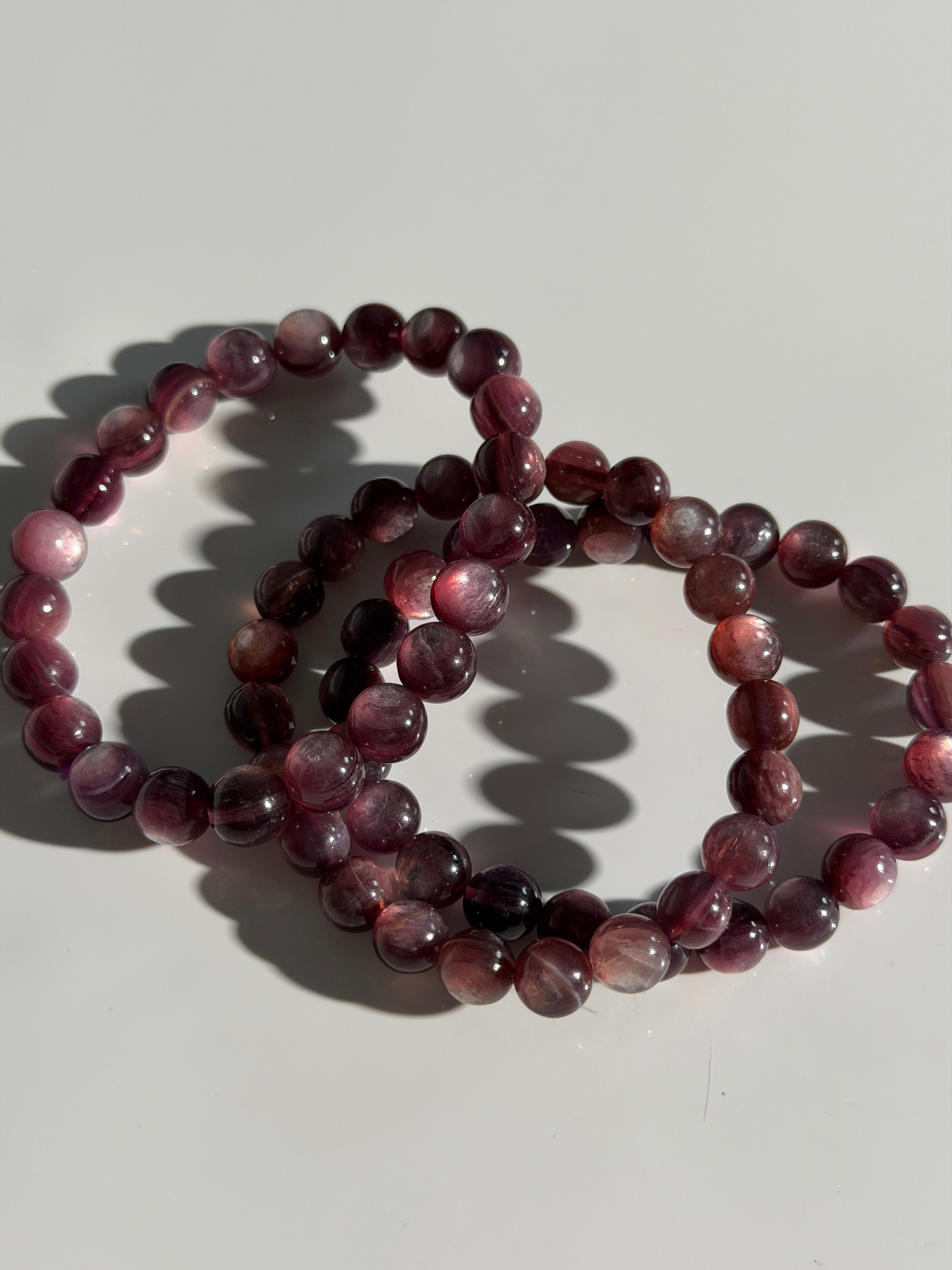 Lila Mica Kugelarmband