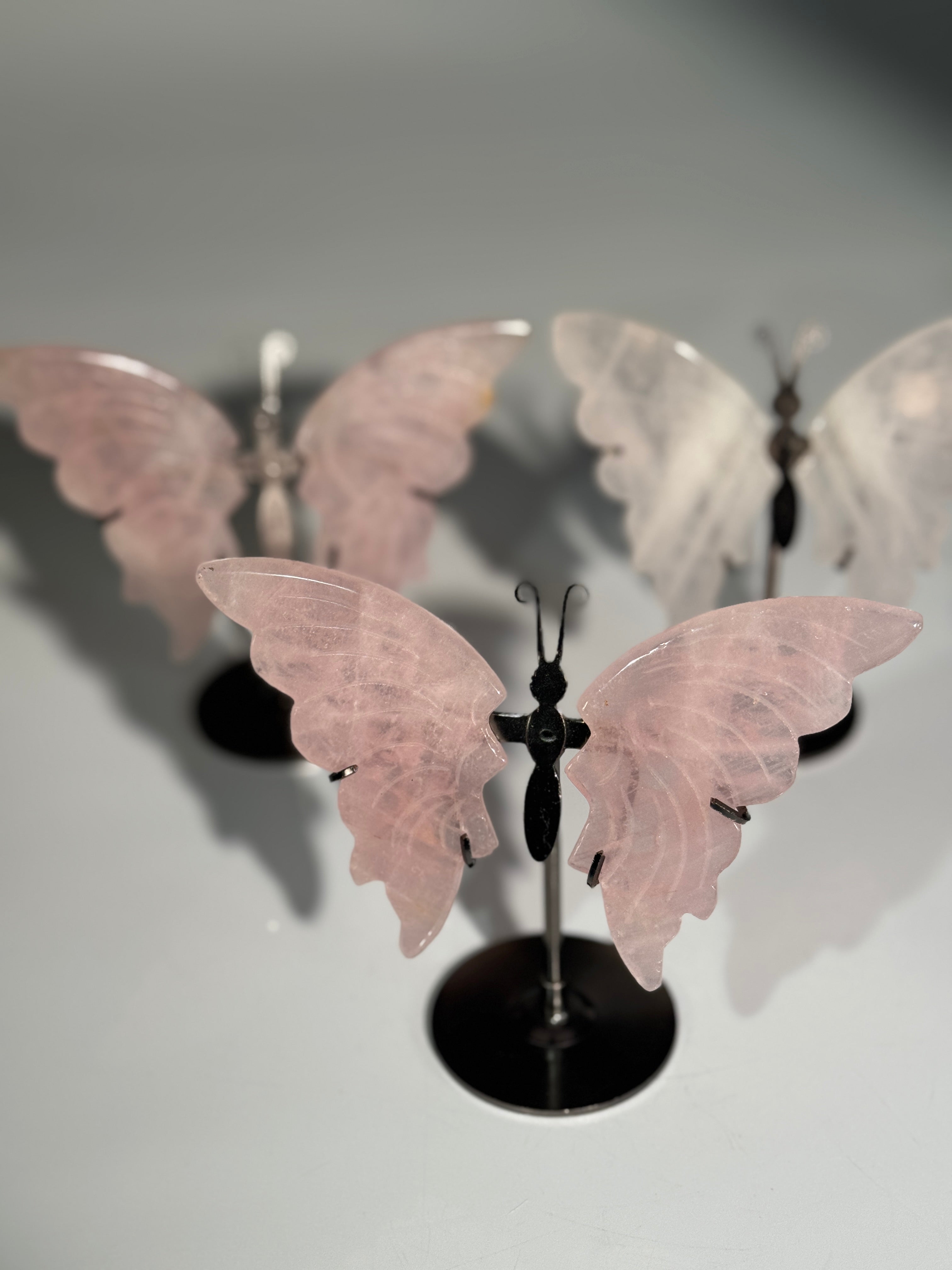 Rosenquarz Schmetterling