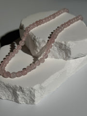Rosenquarz Kugelkette