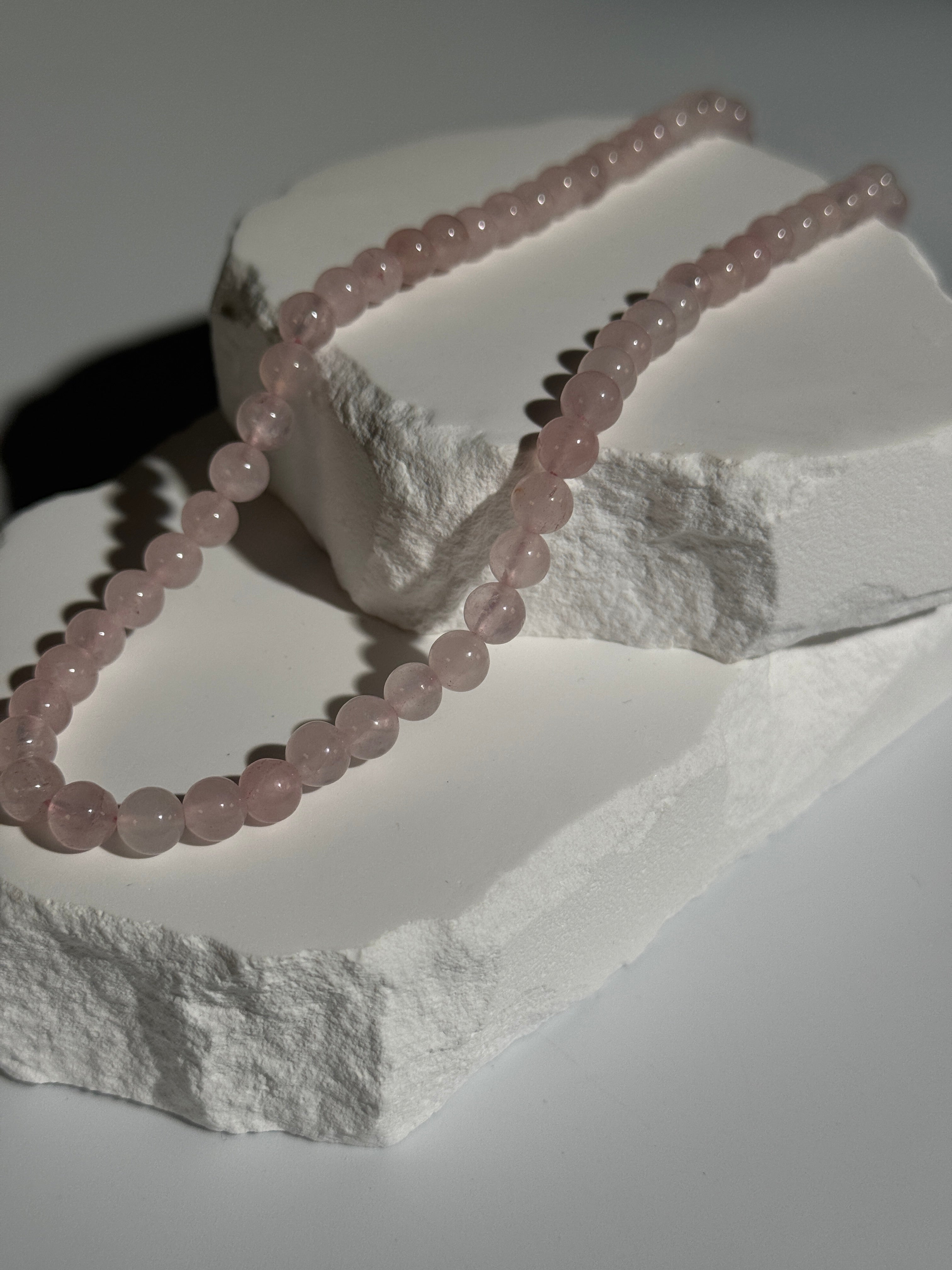 Rosenquarz Kugelkette