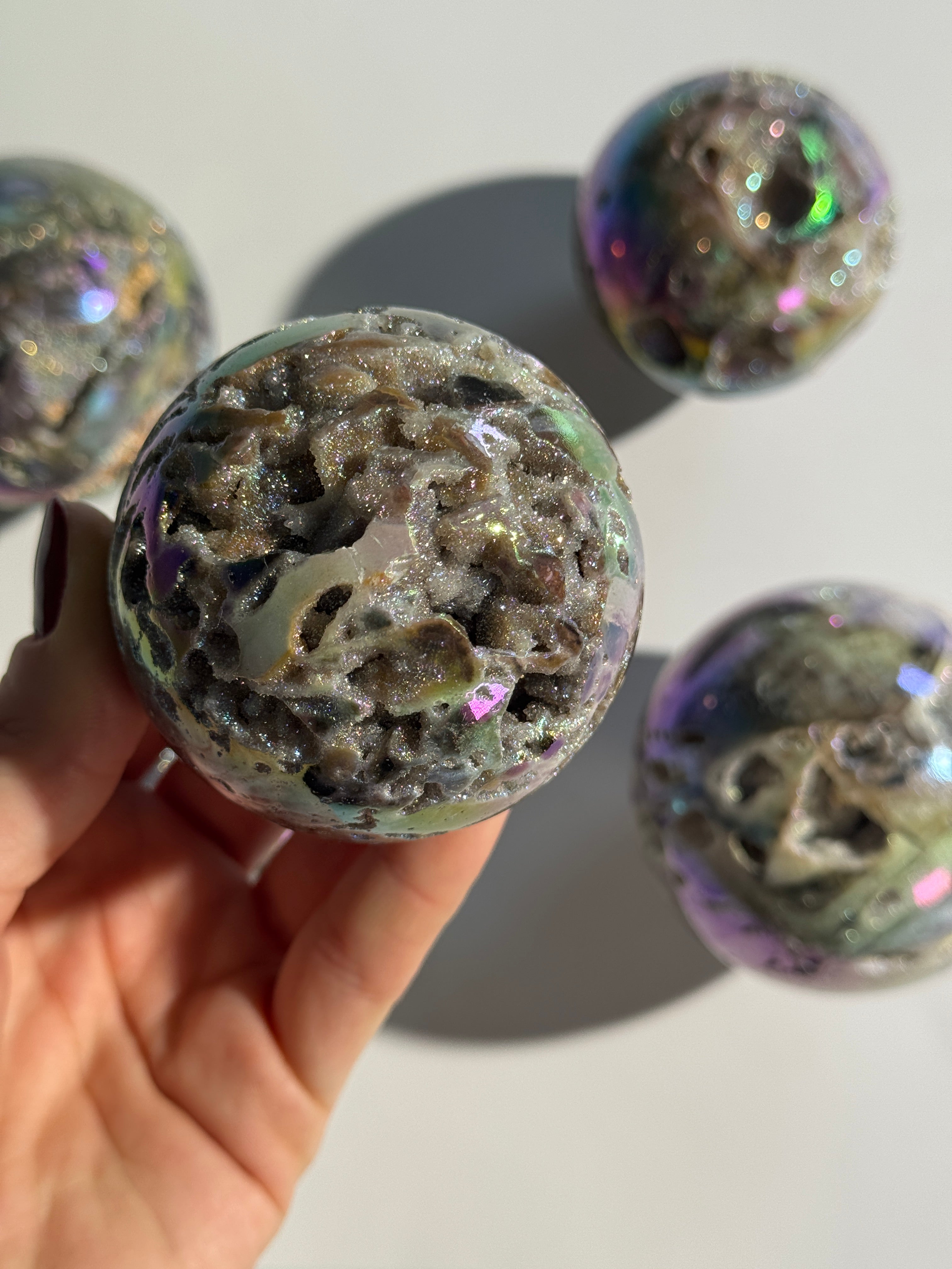 Sphalerit Kugel Angel Aura