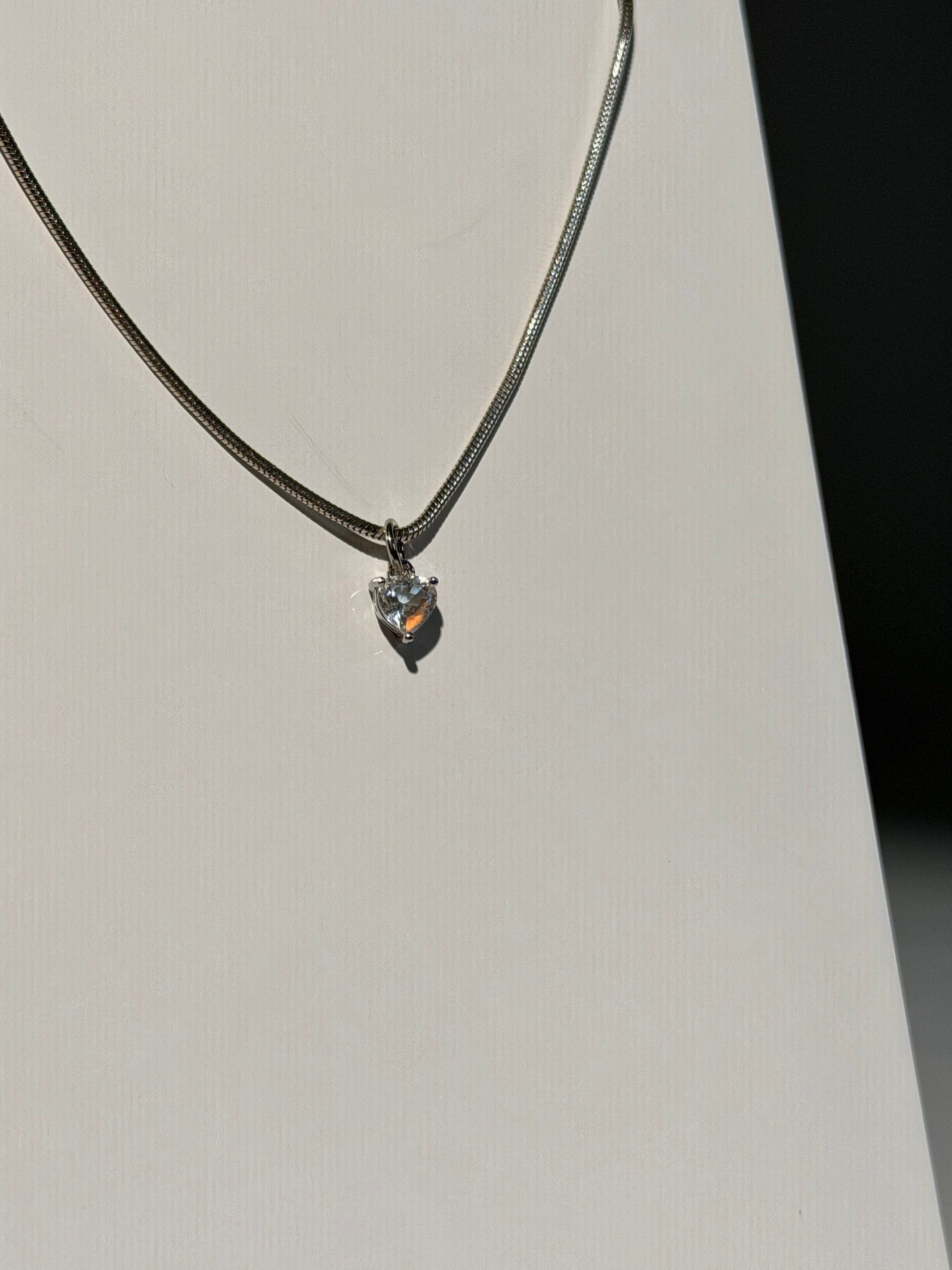 Madagaskar Mondstein Anhänger | Heart | 1